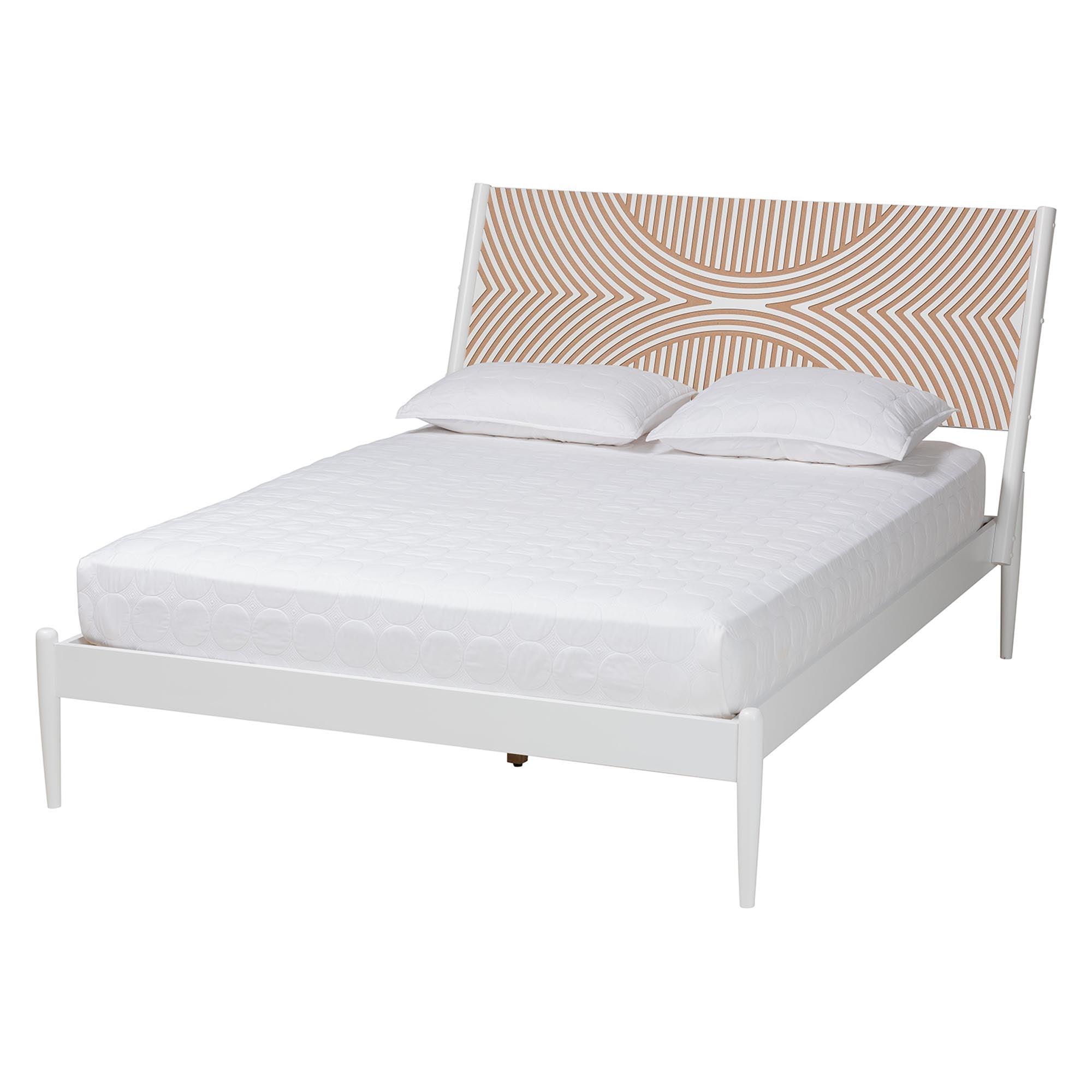 Louetta Coastal Caved Contrasting 4-Piece Bedroom Set