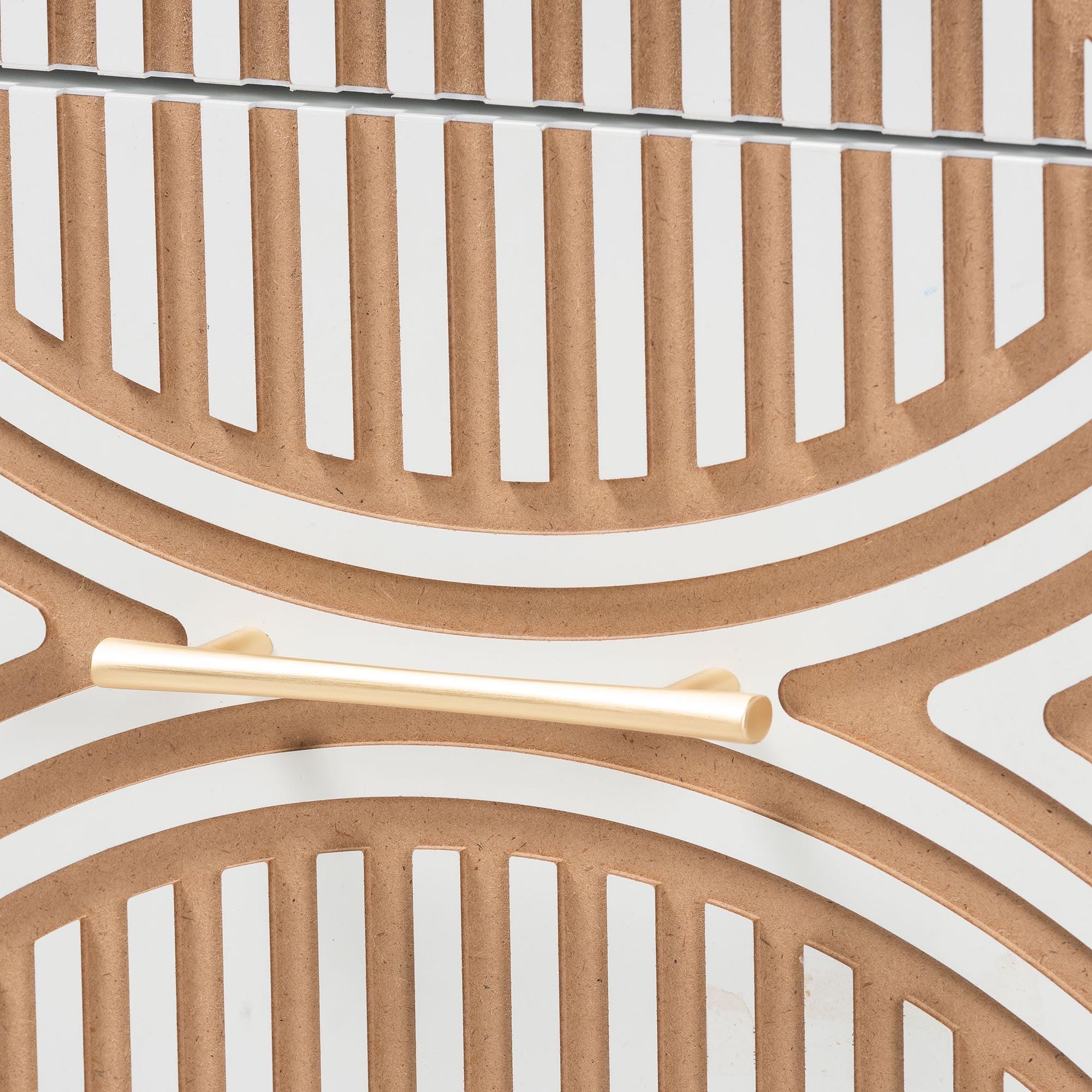 Louetta Carved Contrasting Nightstand