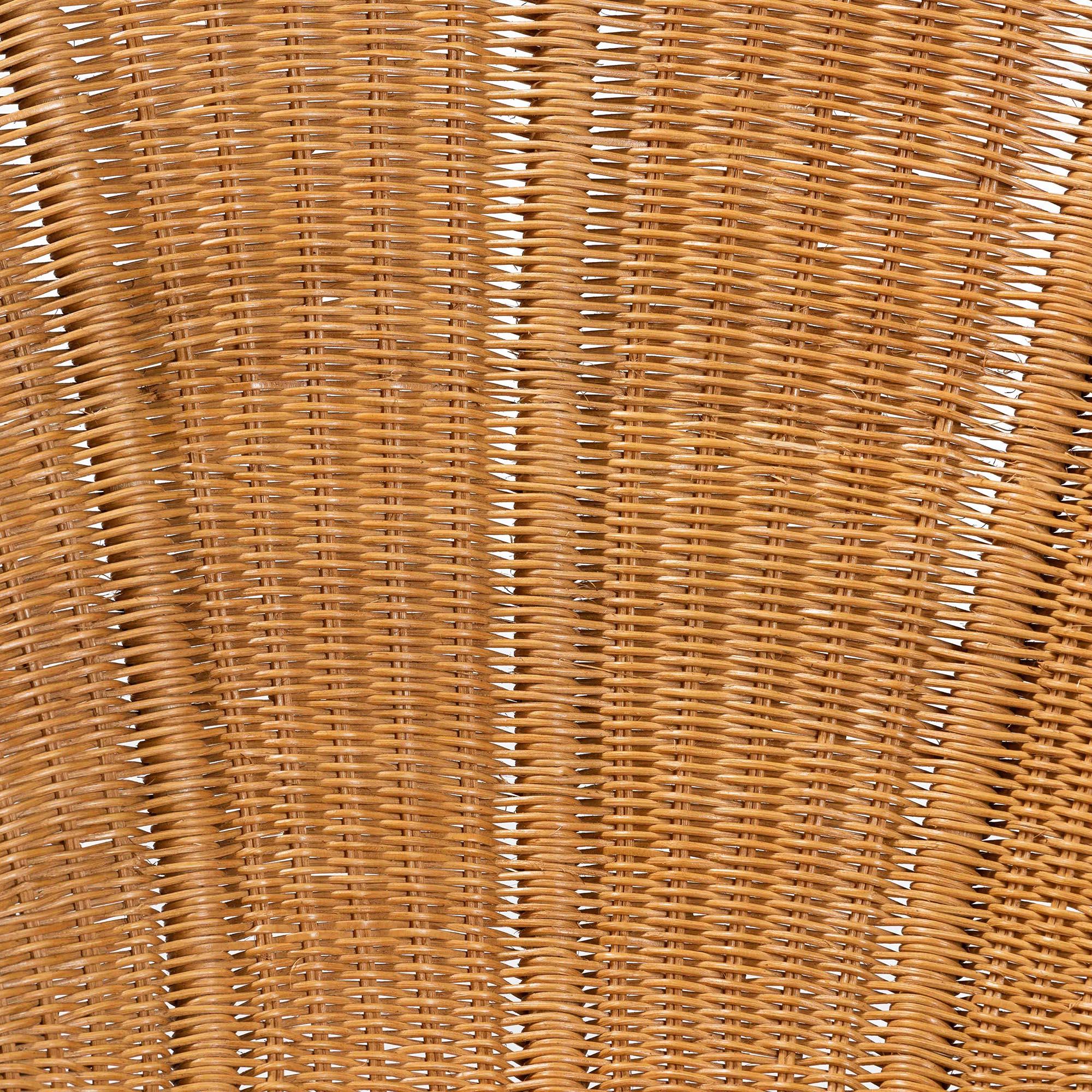 bali & pari Blossom Bohemian Honey Rattan Accent Flower Chair