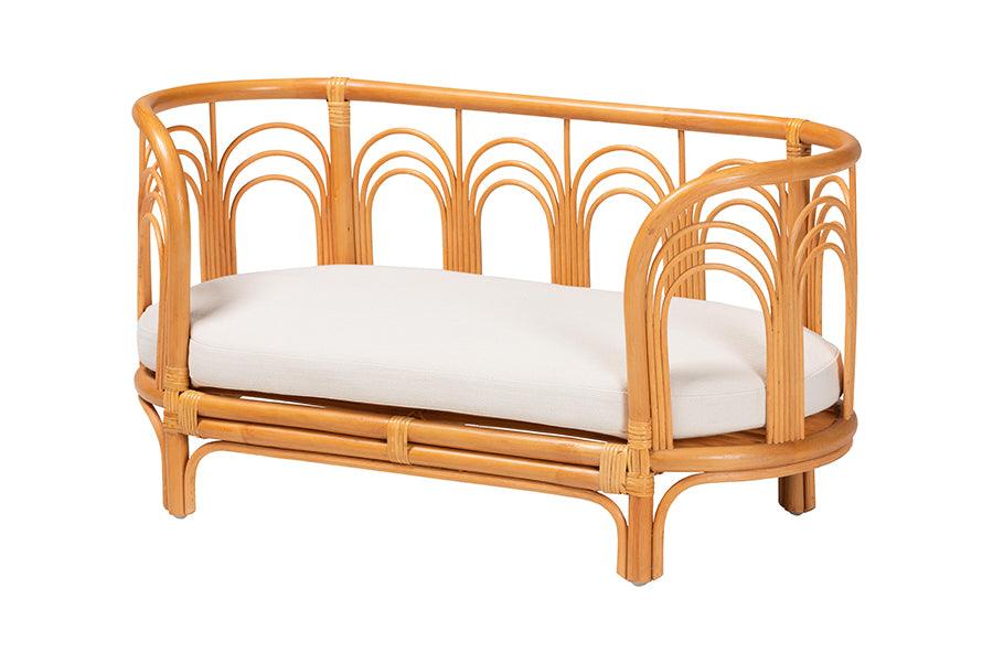 bali & pari Nariko Bohemian Light Honey Rattan Pet Bed