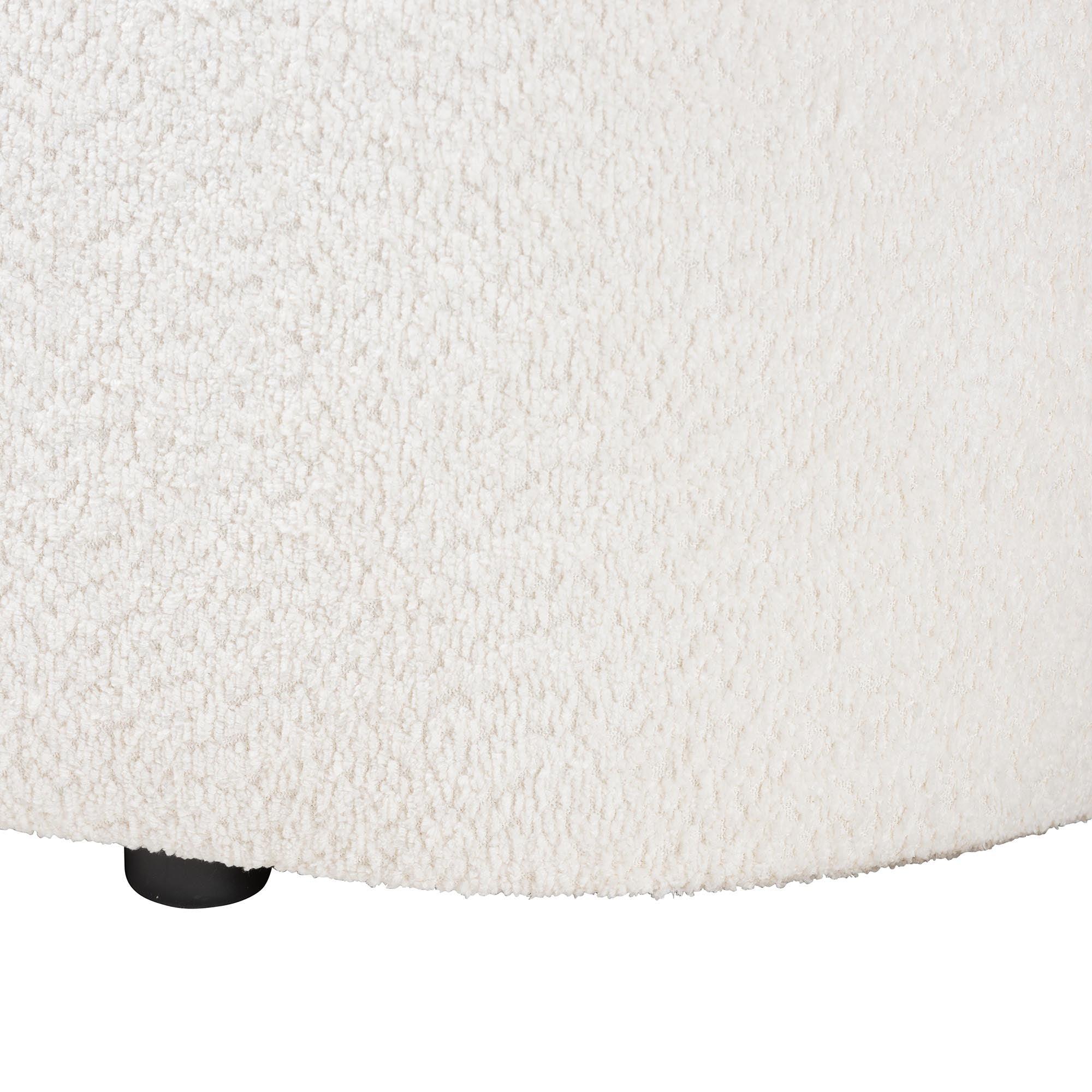 Lavina Modern Teddy-Bear Fabric Storage Bench