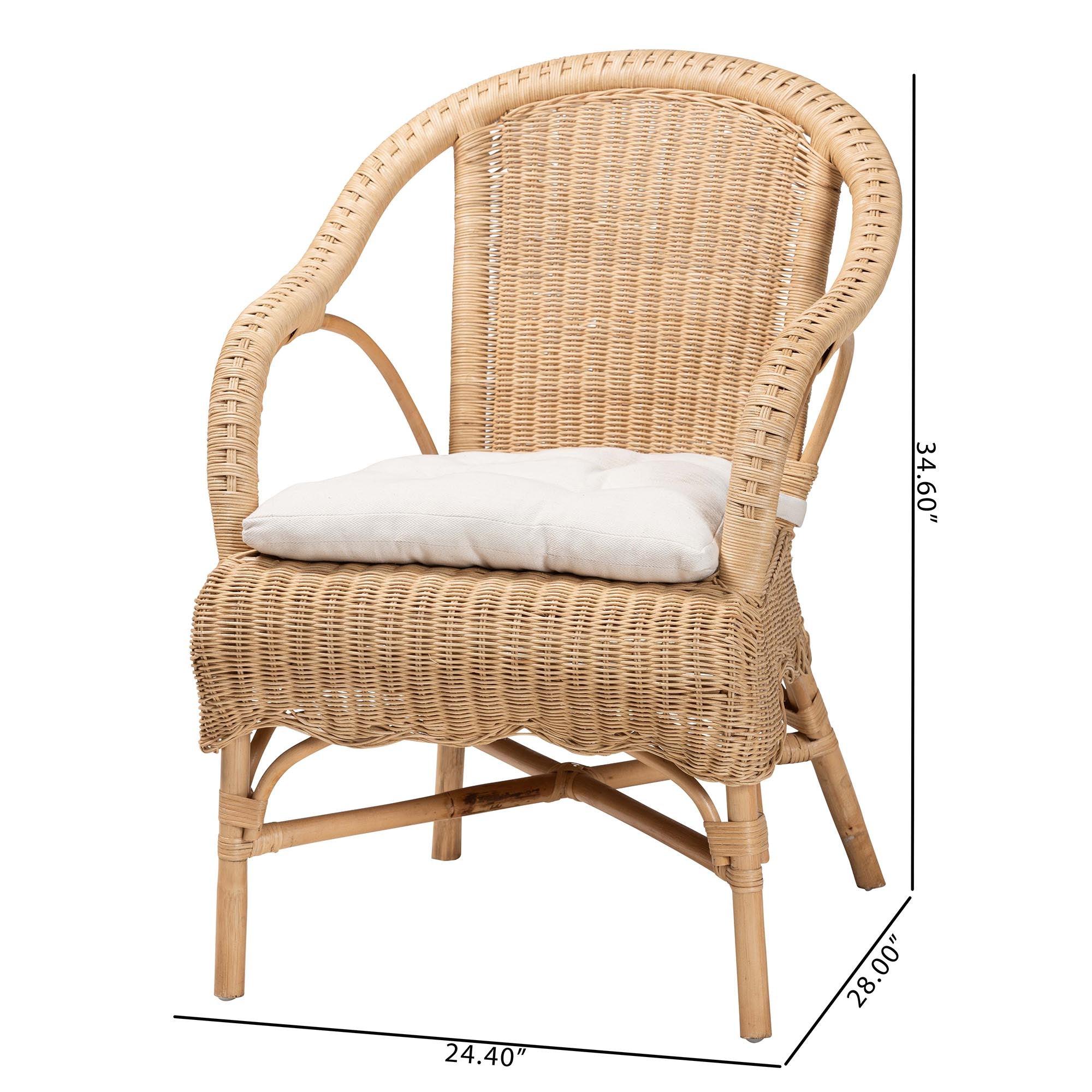 bali & pari Reinu Rattan Dining Chair