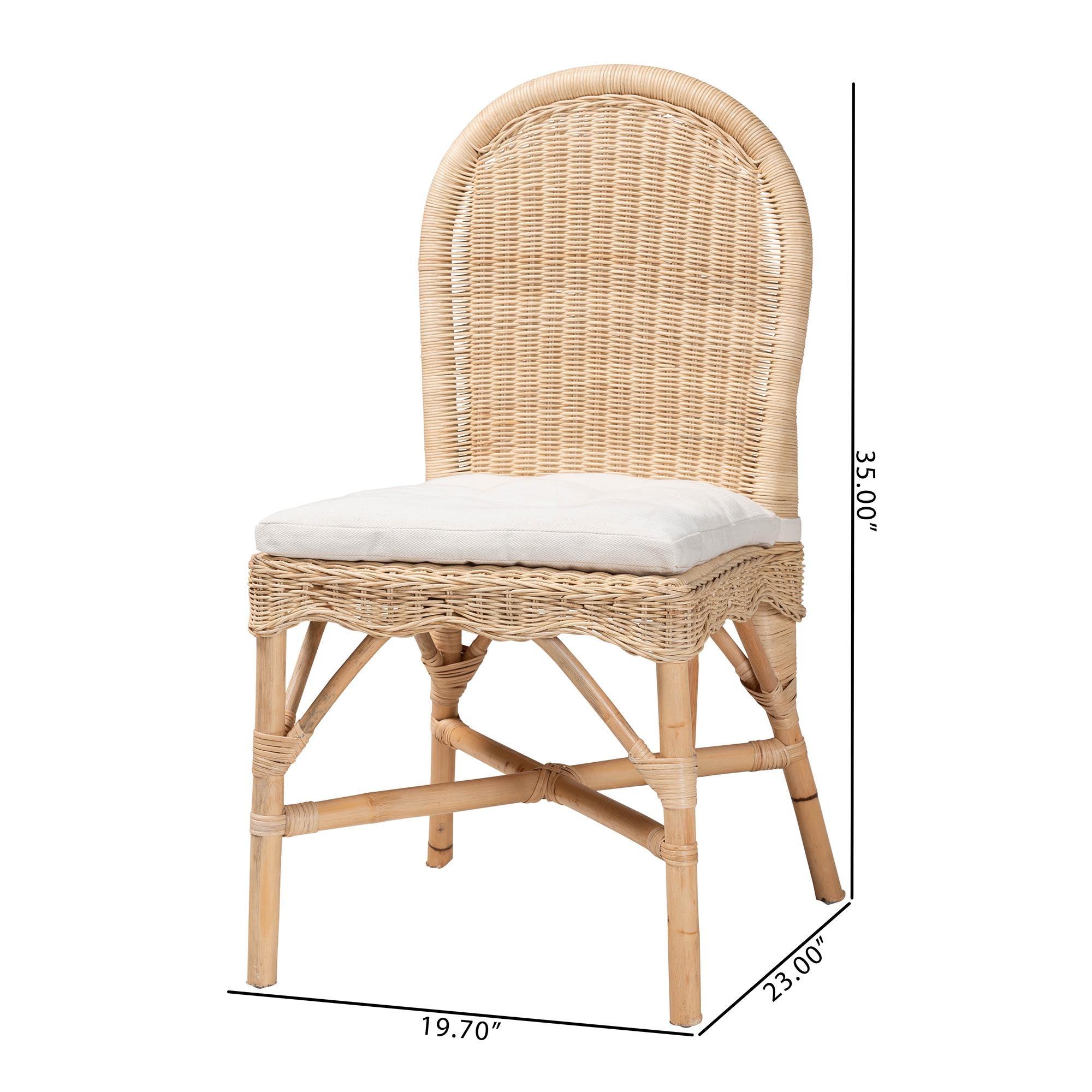 bali & pari Bilu Bohemian Rattan Dining Chair