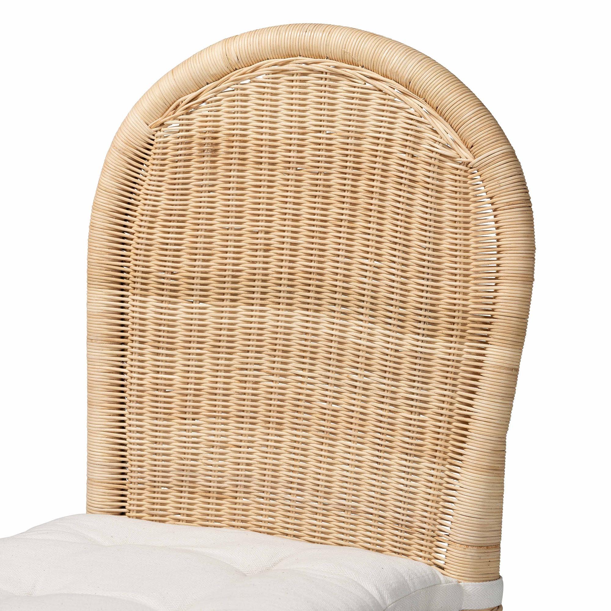 bali & pari Bilu Bohemian Rattan 2-Piece Counter Stool Set