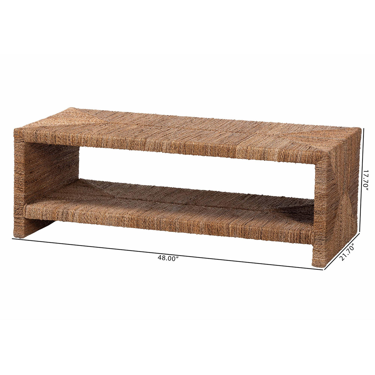 Bali & Pari Liza Rectangle Seagrass Coffee Table