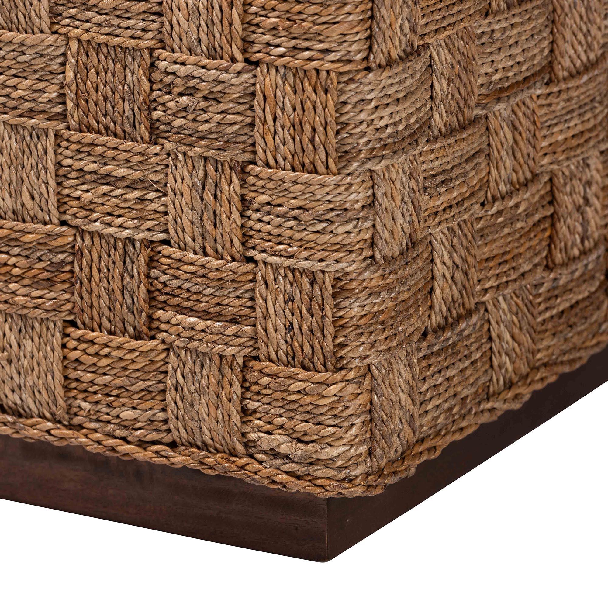 bali & pari Karina Bohemian Seagrass End Table
