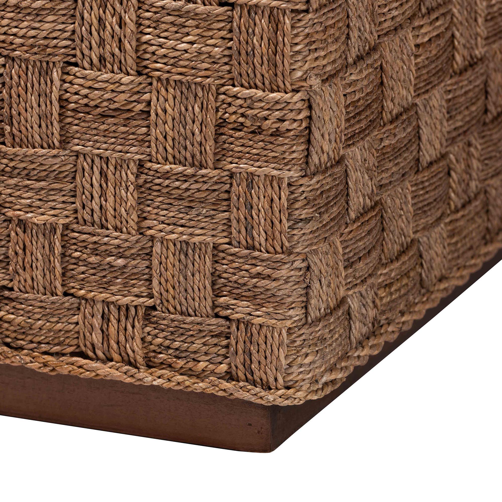 bali & pari Karina Bohemian Seagrass Coffee Table