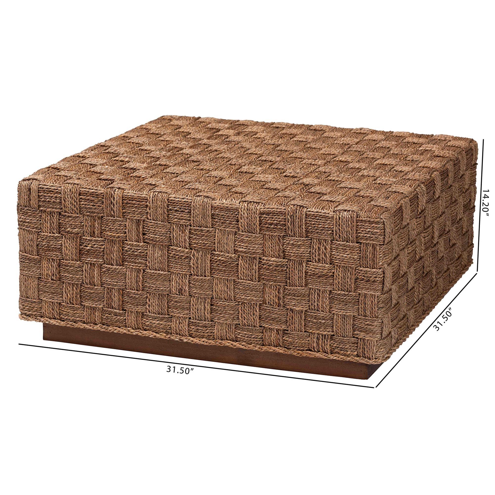 bali & pari Karina Bohemian Seagrass Coffee Table