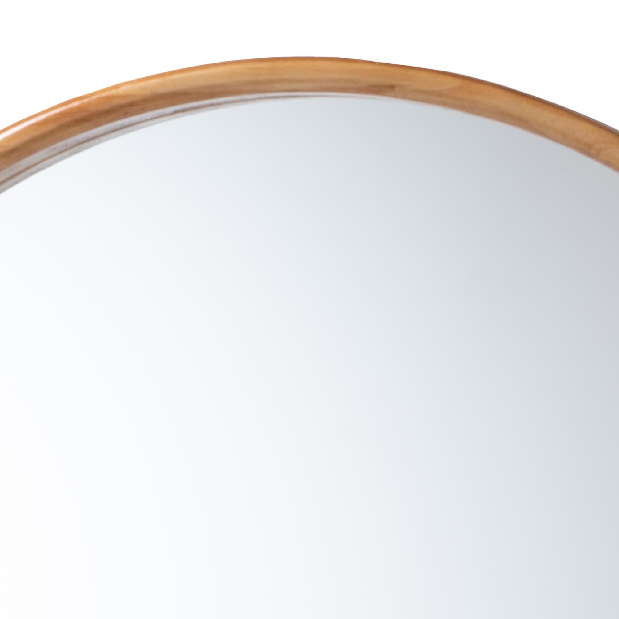 Tazara Japandi Round Accent Wall Mirror