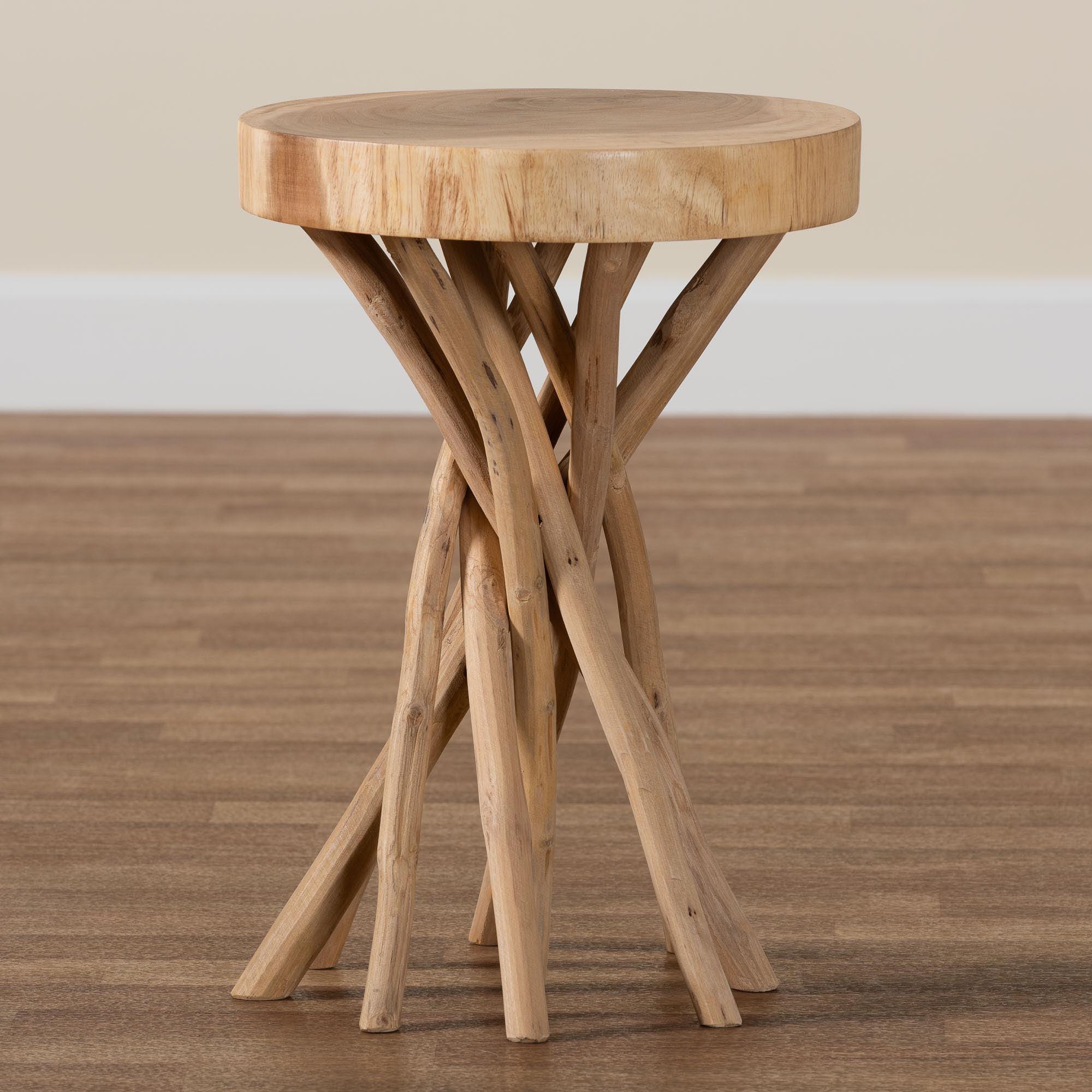 bali & pari Liberte Teak Wood End Table