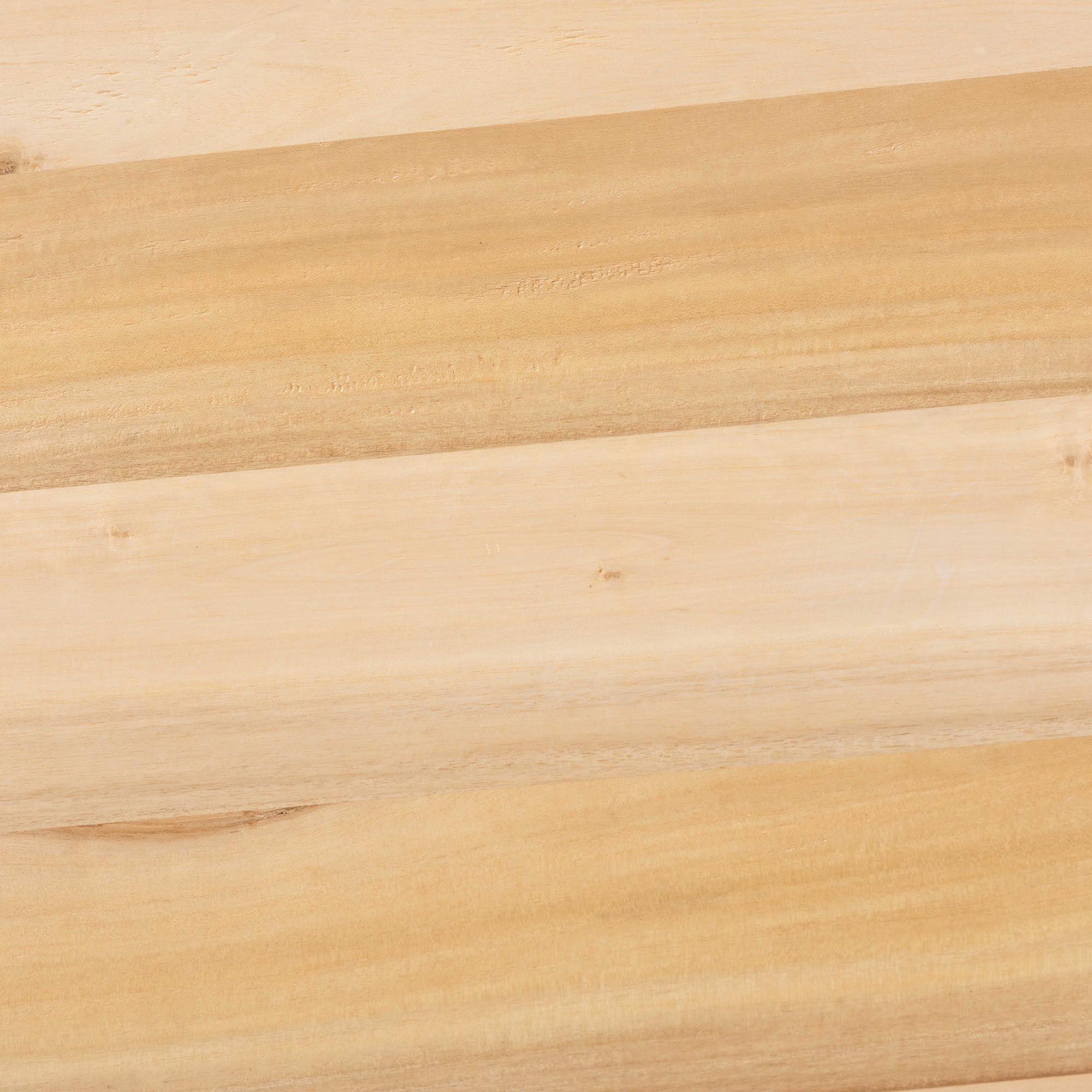 bali & pari Caribic Modern Slatted Acacia Wood Coffee Table