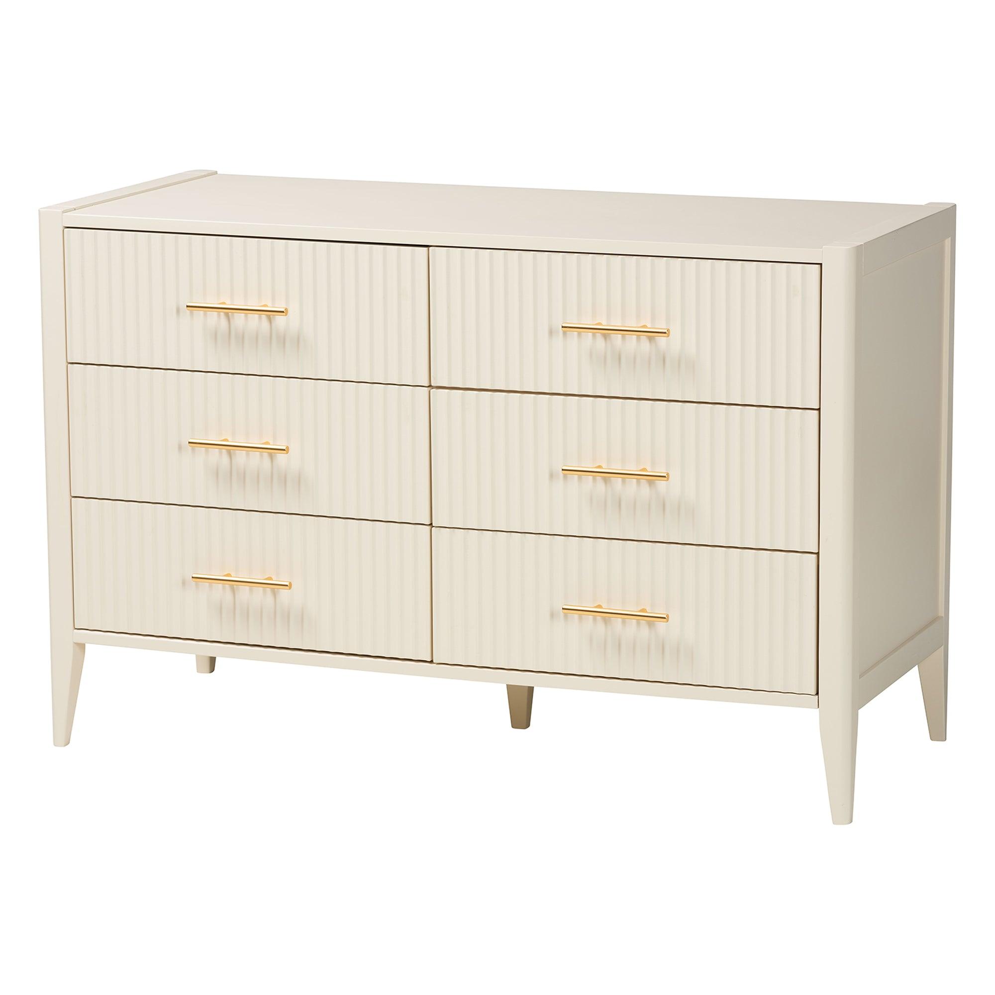 Primrose Mid-Century Fluted Wood 4-Piece Canopy Bedroom Set