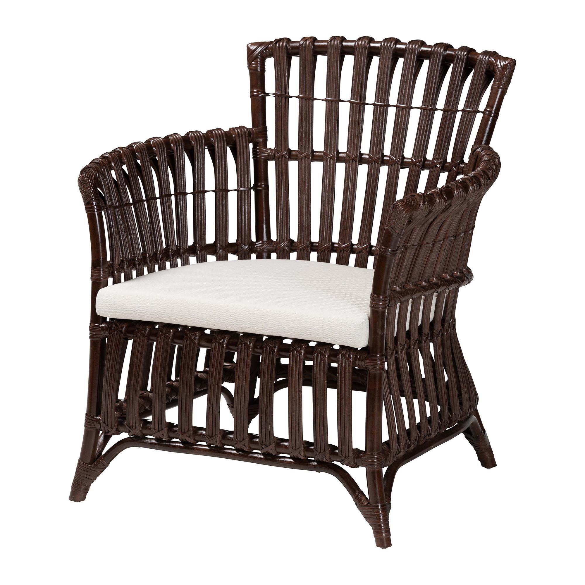 bali & pari Brooklyn Bohemian Very Rattan Arm Chair