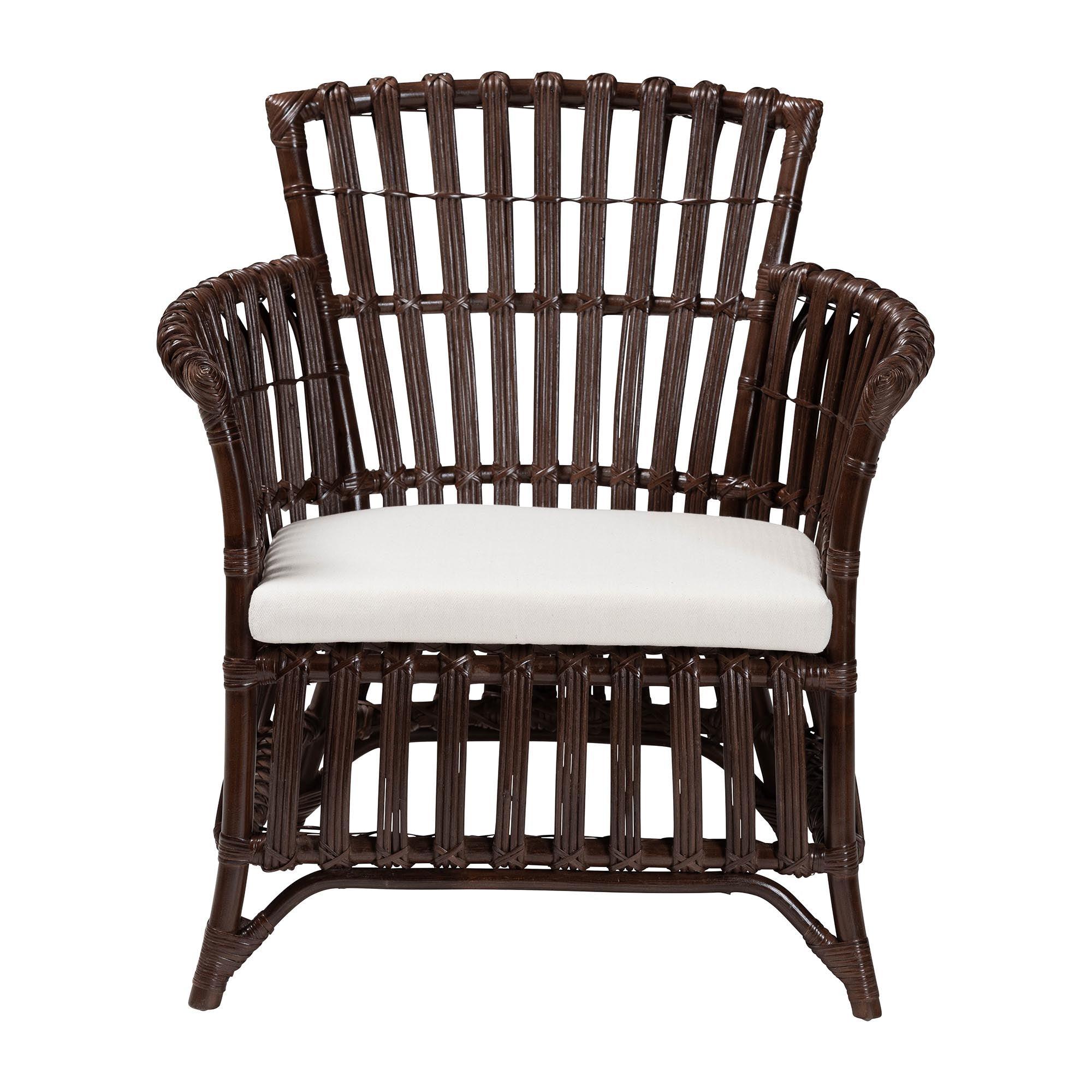 bali & pari Brooklyn Bohemian Very Rattan Arm Chair