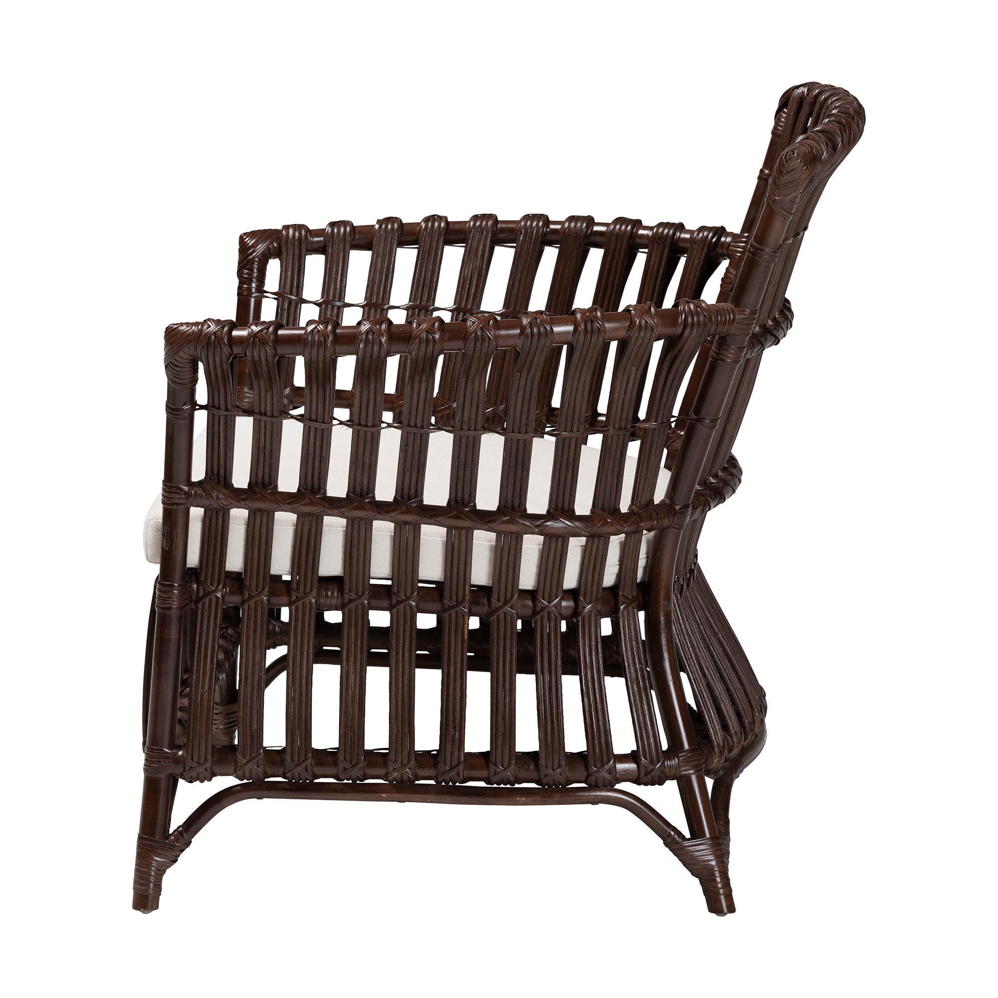 bali & pari Brooklyn Bohemian Very Rattan Arm Chair