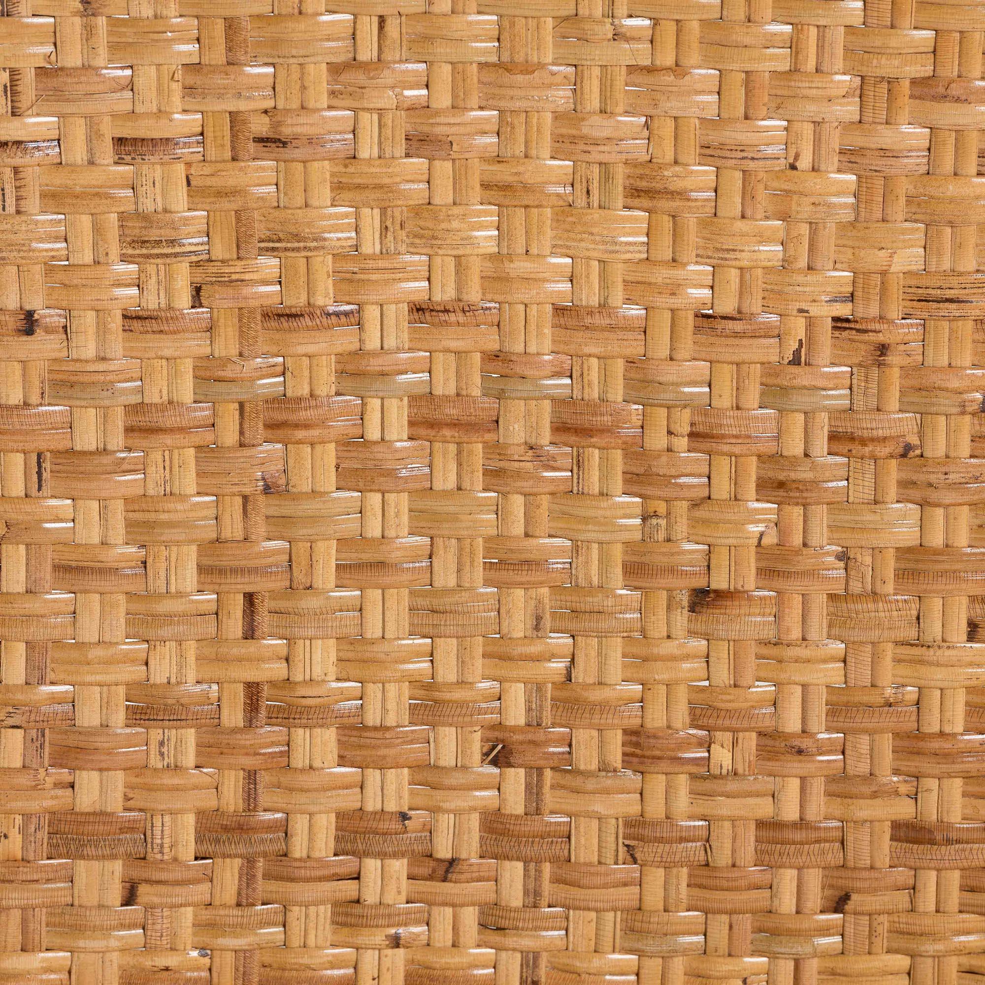bali & pari Asgart Bohemian Rattan and Mahogany Wood Bar Stool