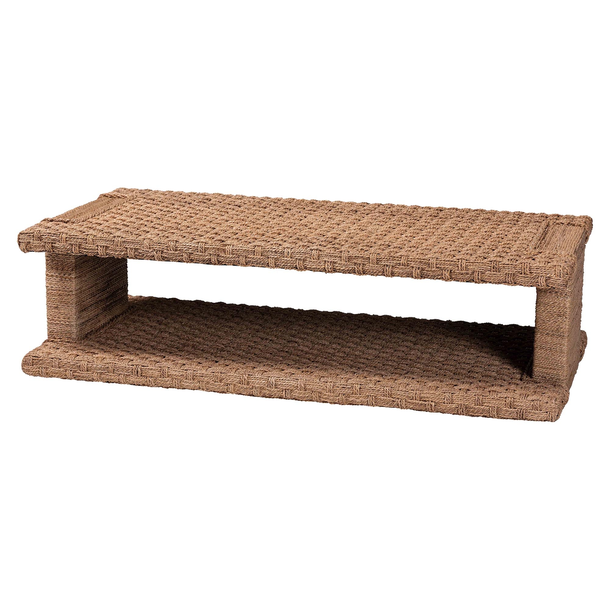 Bali & Pari Rhinos Handwoven Seagrass Coffee Table