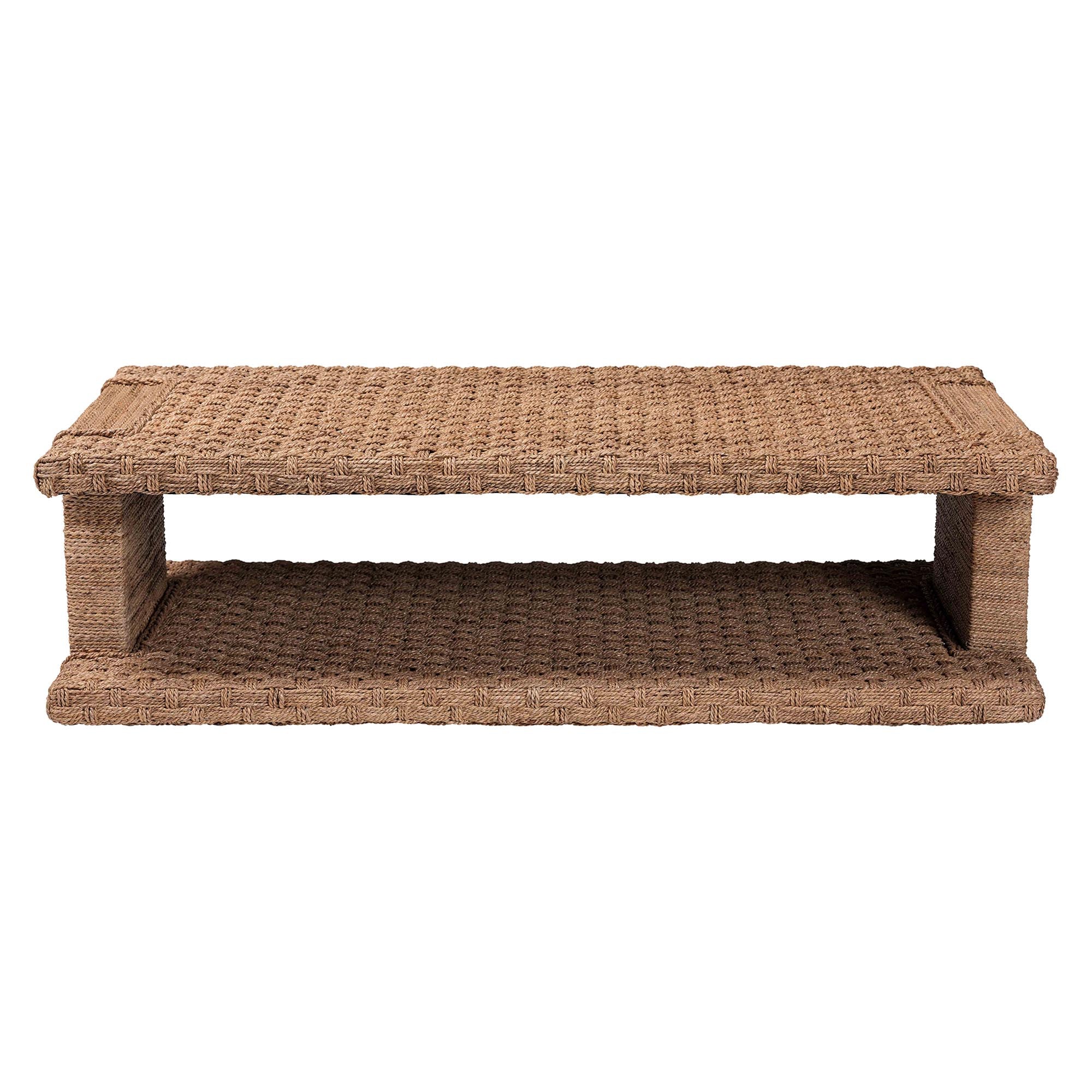 Bali & Pari Rhinos Handwoven Seagrass Coffee Table