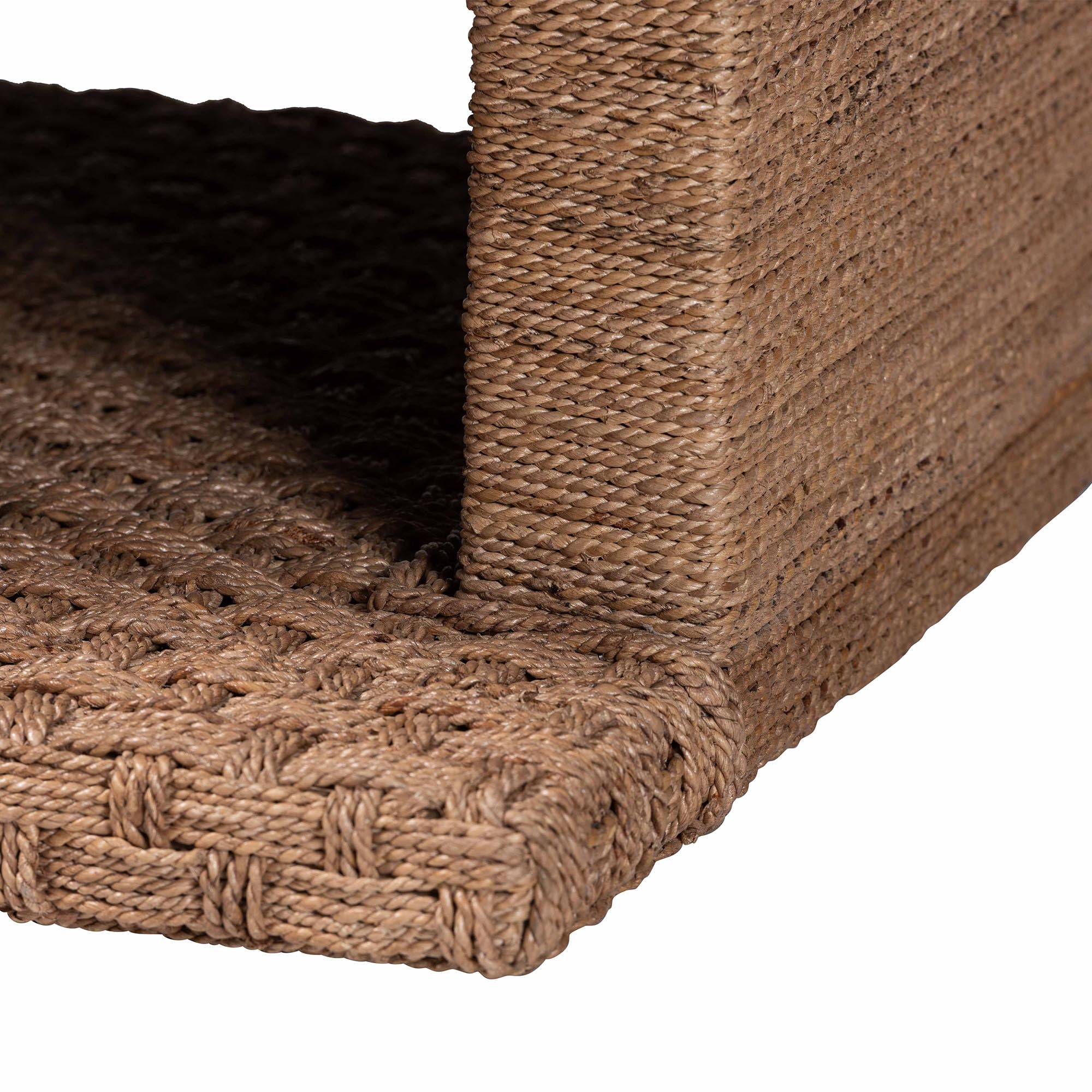 Bali & Pari Rhinos Handwoven Seagrass Coffee Table
