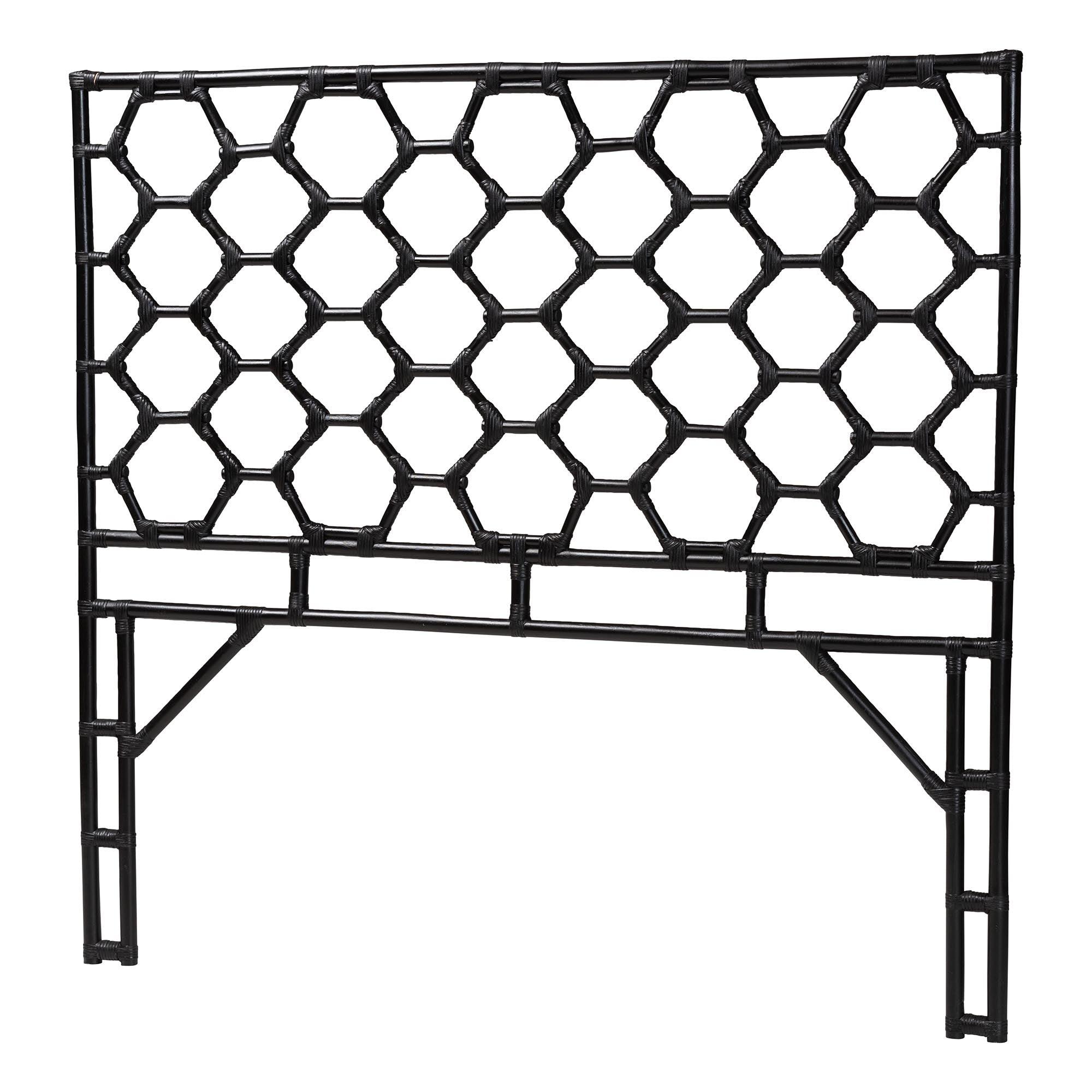 bali & pari Revonda Bohemian Rattan Standalone Headboard