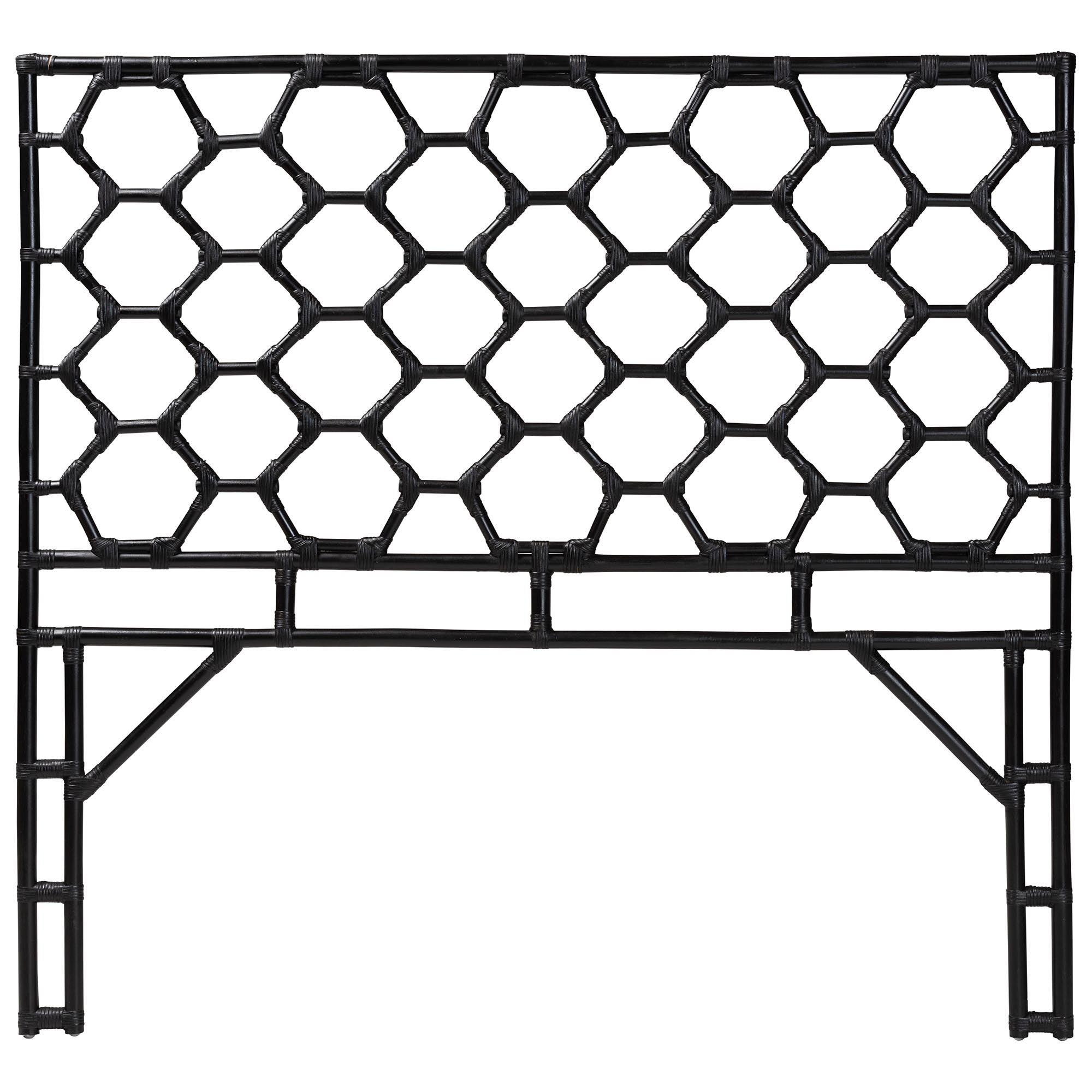 bali & pari Revonda Bohemian Rattan Standalone Headboard
