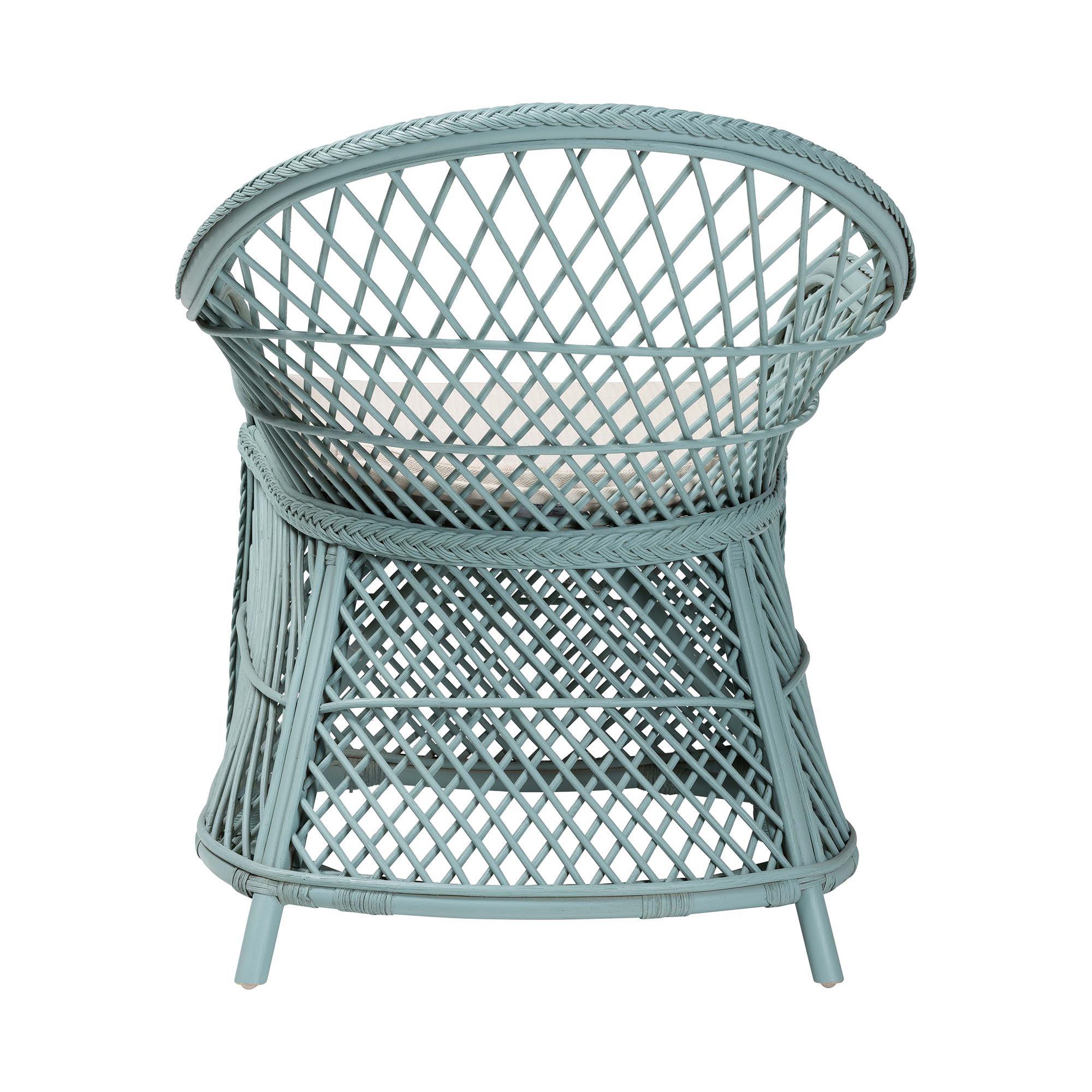 bali & pari Casilda Bohemian Braided Rattan Arm Chair