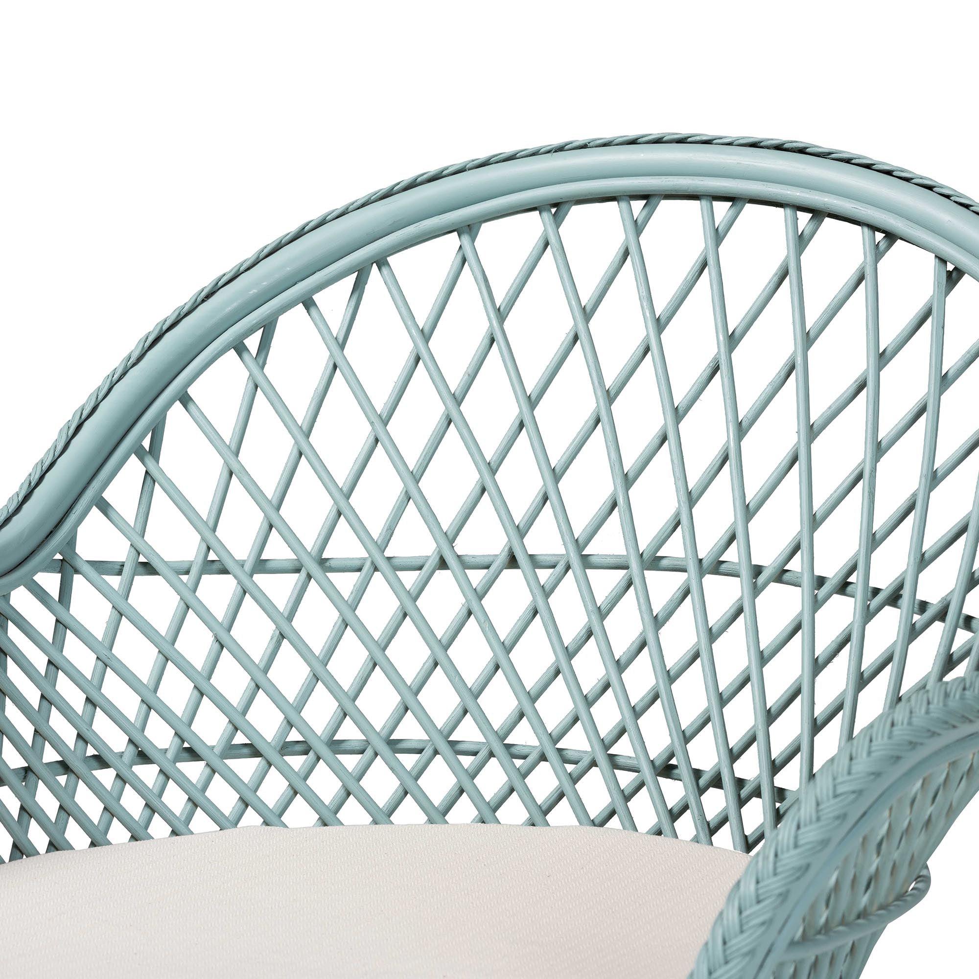 bali & pari Casilda Bohemian Braided Rattan Arm Chair