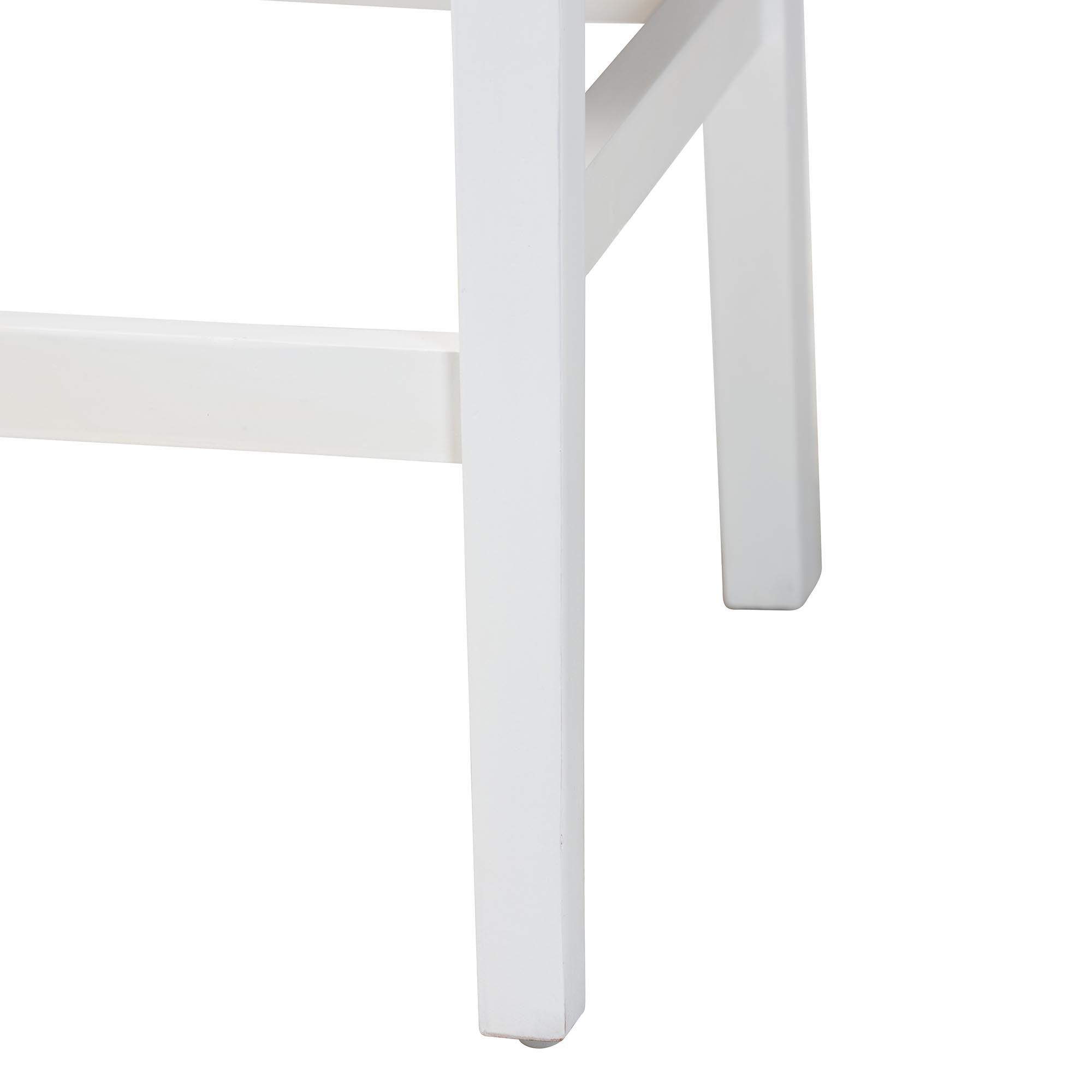 bali & pari Talli Bohemian Paper Loom and Mahogany Wood 2-Piece Bar Stool Set