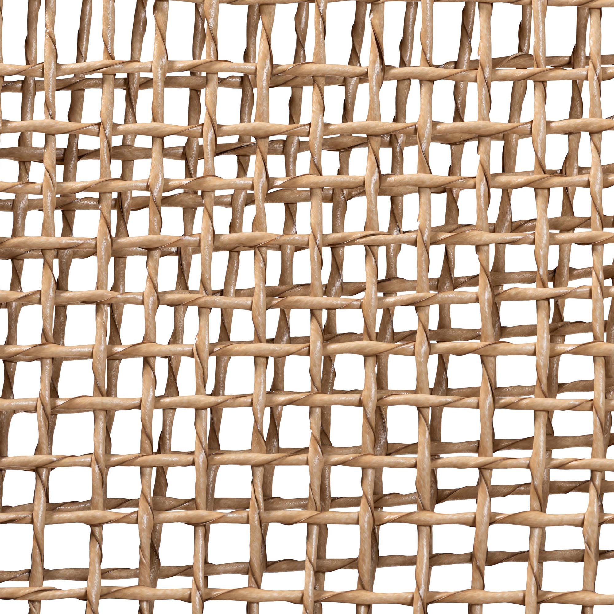 bali & pari Ariba Dining Chair with Mahogany Wood Frame and Viro Fiber Weaving, Rustic Boho Accent Chair for Dining Room or Kitchen