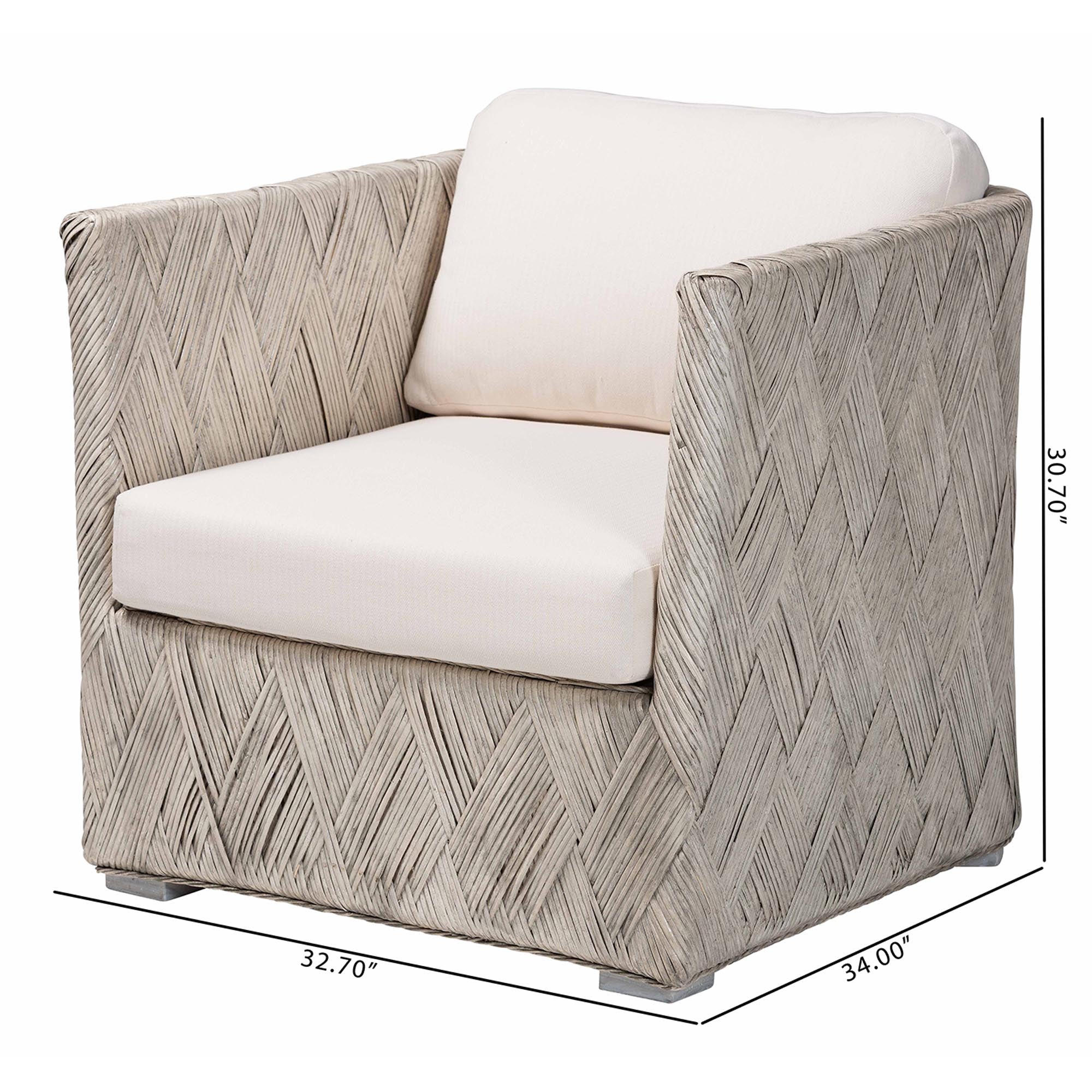 Bali & Pari Melbourne Rattan Lounge Chair