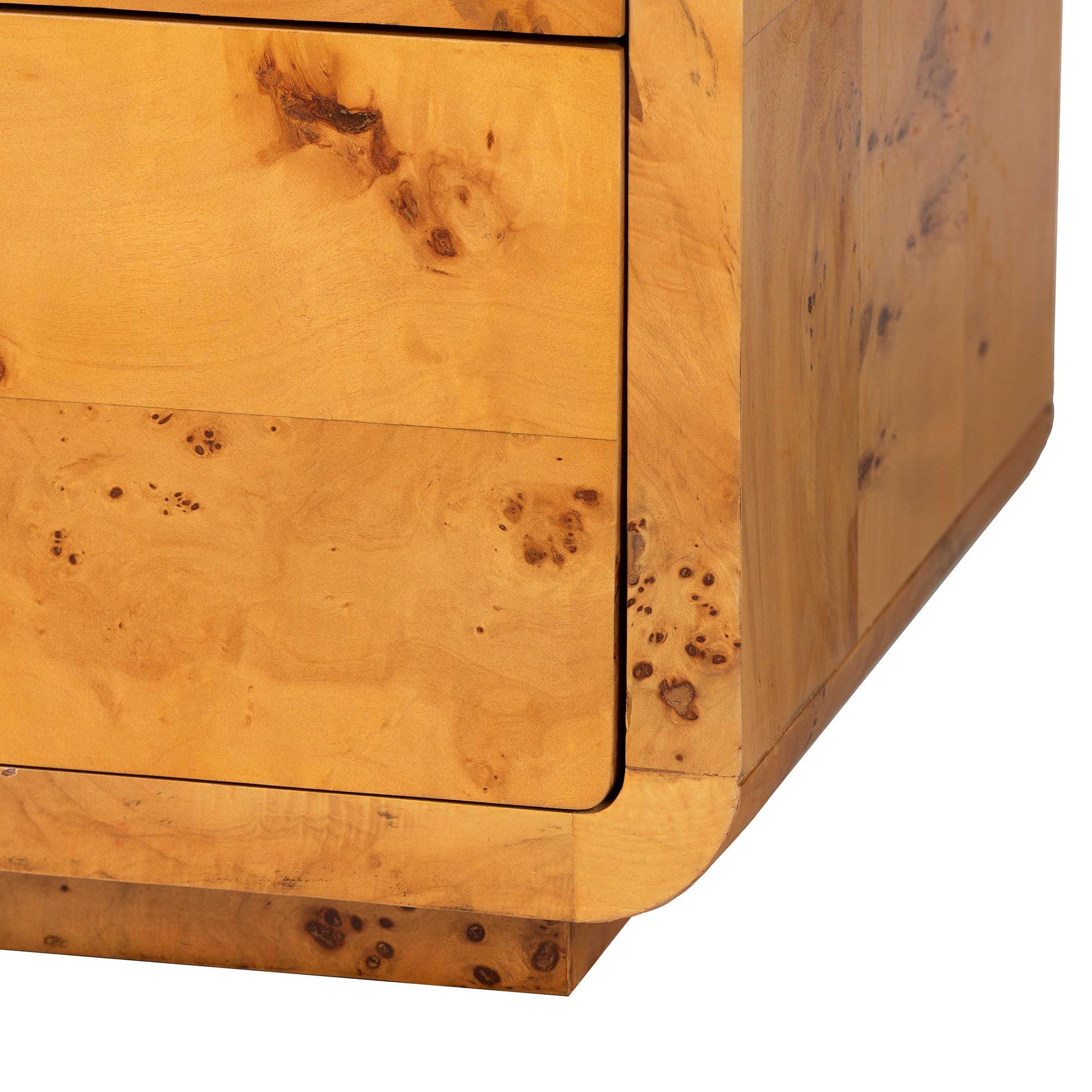 bali & pari Netra Modern and Contemporary Real Burl Wood 6-Drawer Dresser