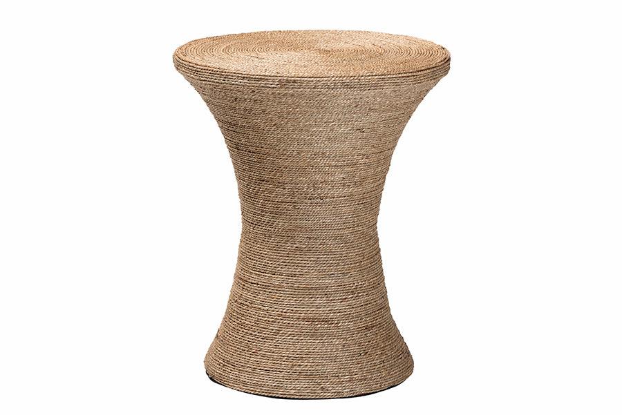 bali & pari Cady Japandi Seagrass Side Table