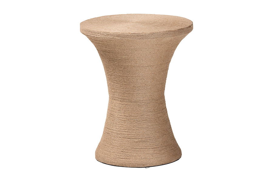 bali & pari Cady Japandi Jute Side Table