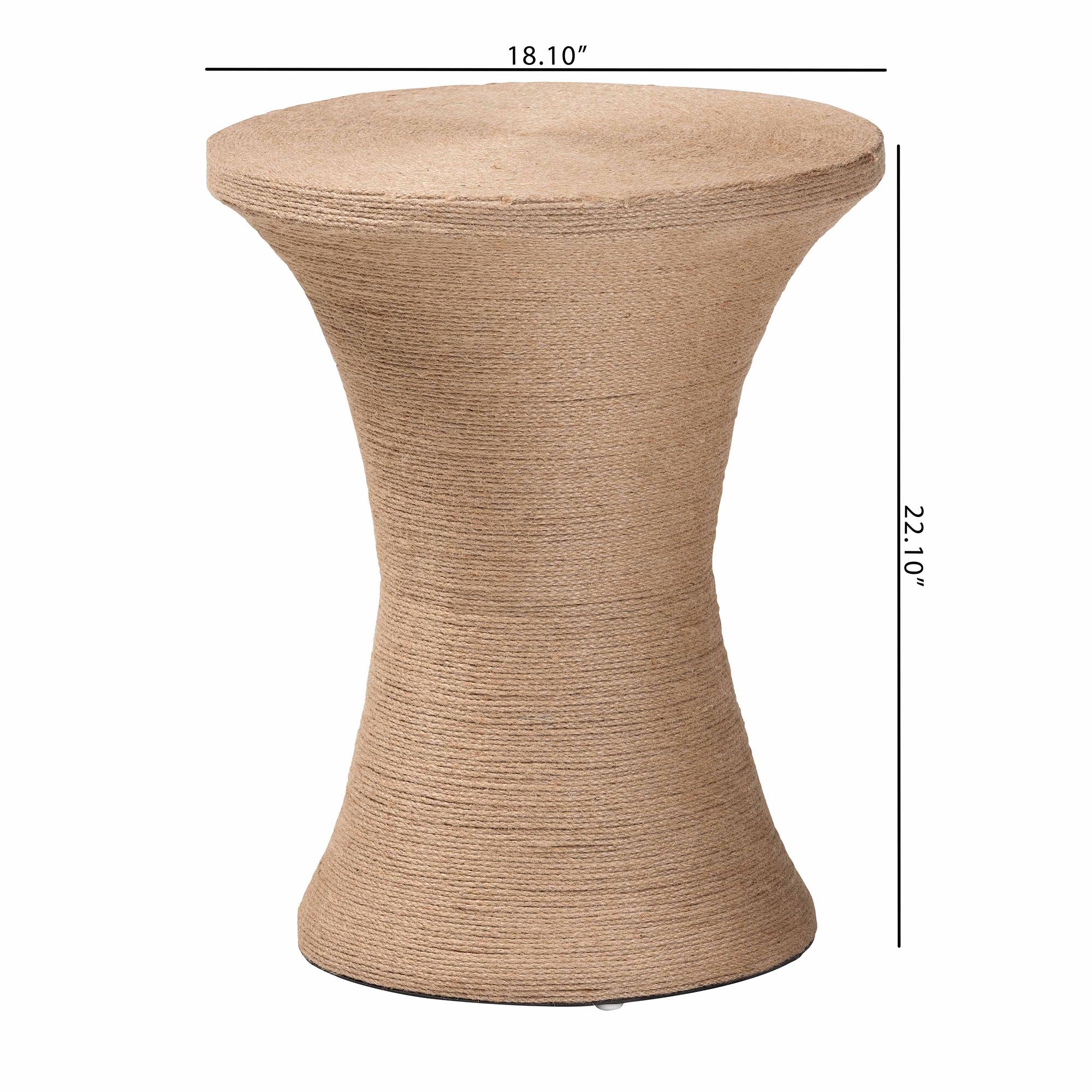 bali & pari Cady Japandi Jute Side Table