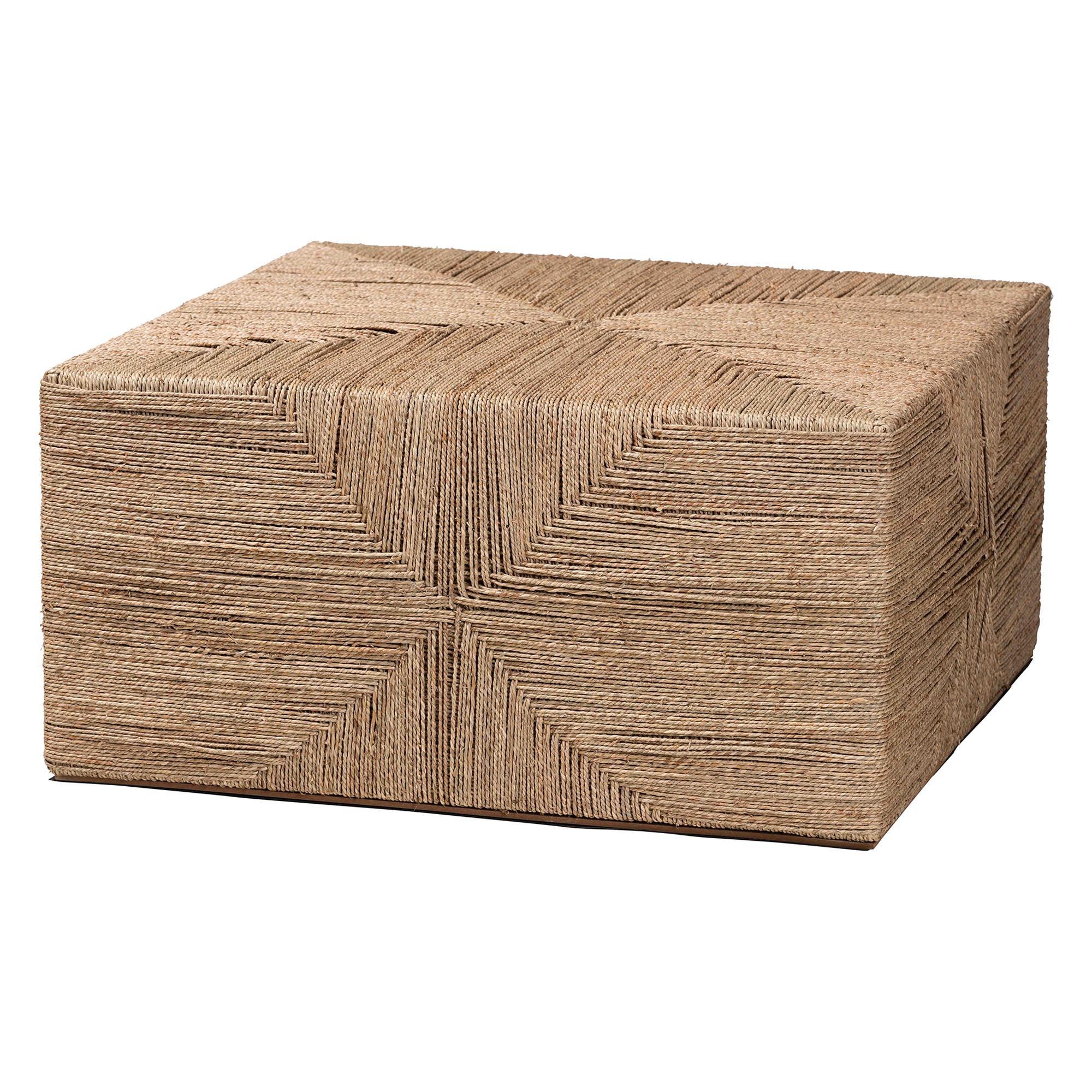 bali & pari Nakita Japandi Seagrass Coffee Table