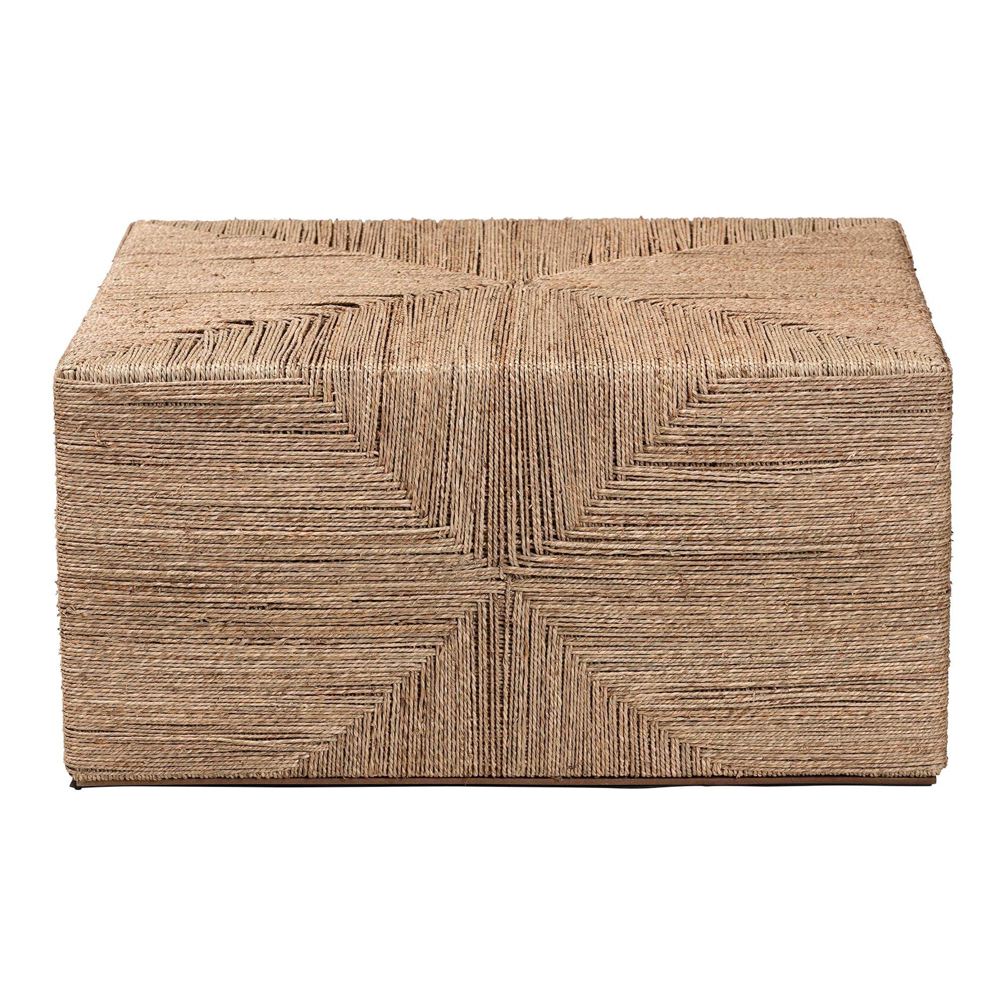 bali & pari Nakita Japandi Seagrass Coffee Table