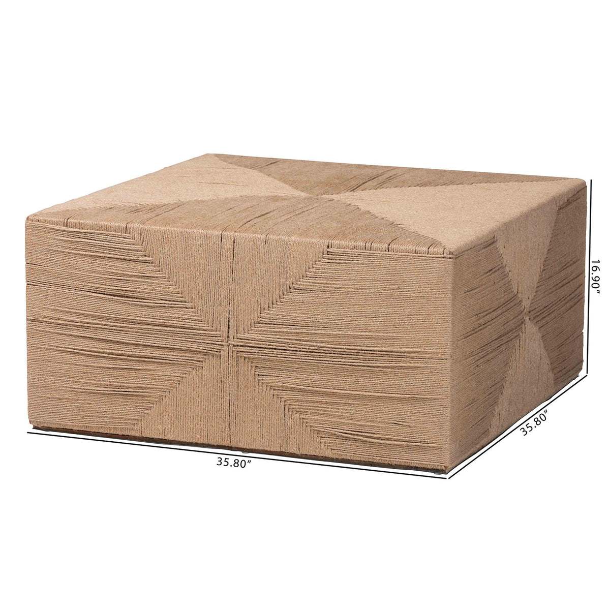 Bali & Pari Nakita Japandi Jute Coffee Table