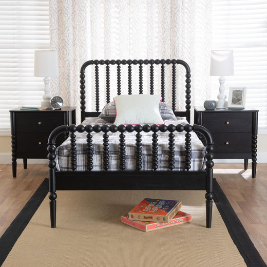 Lucera Mid-Century 3-Piece Bobbin Bedroom Set