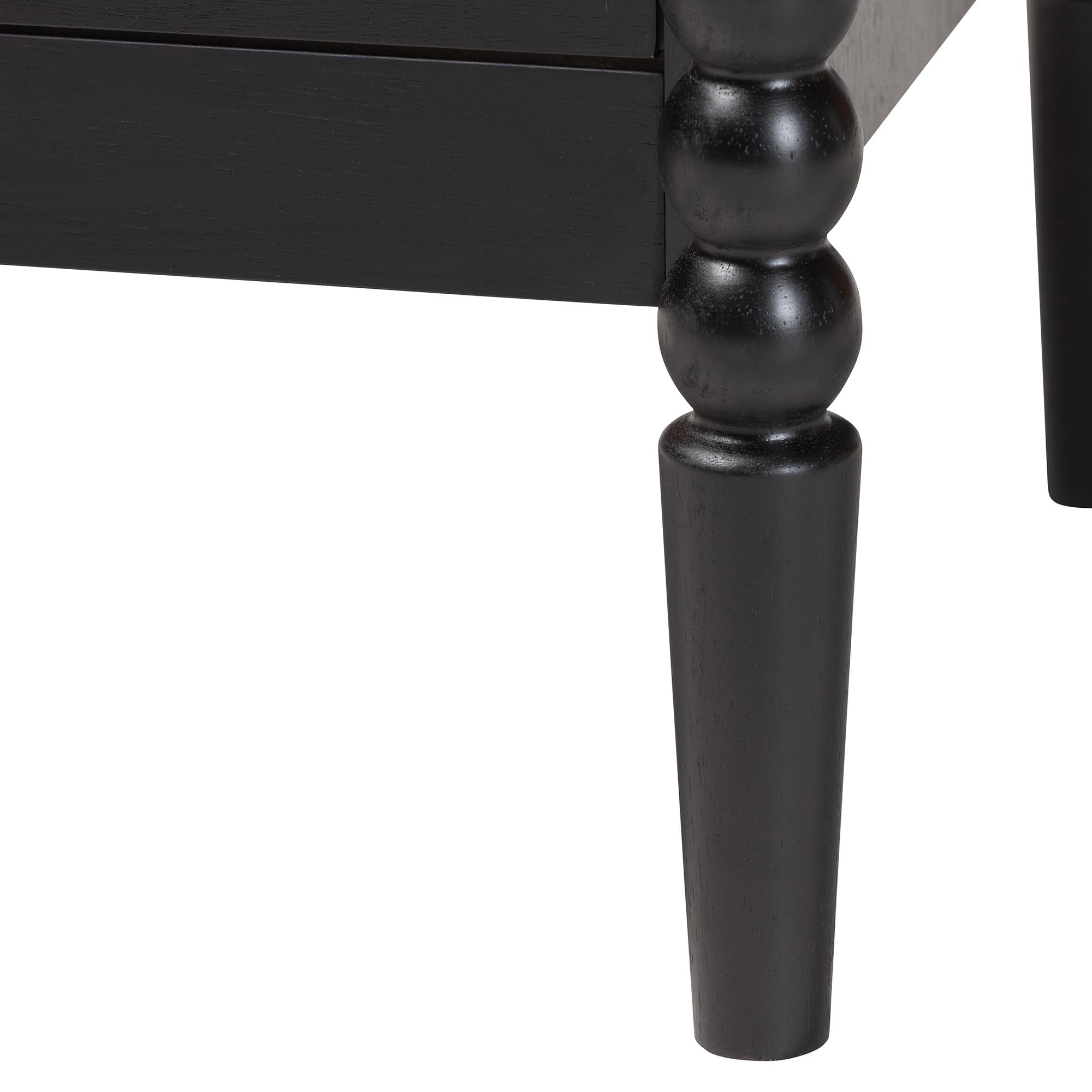 Lucera Mid-Century 4-Piece Bobbin Bedroom Set