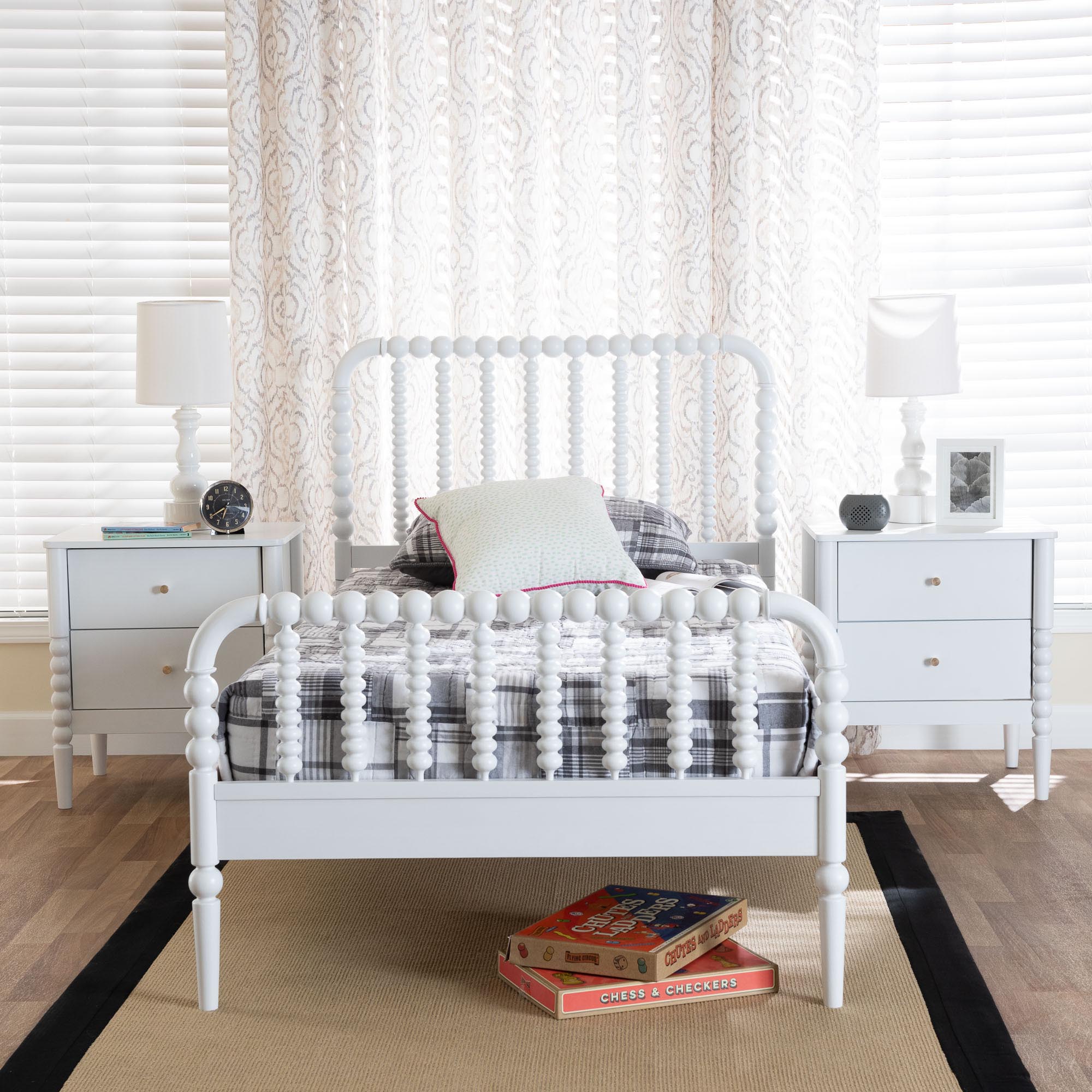 Lucera Mid-Century 3-Piece Bobbin Bedroom Set