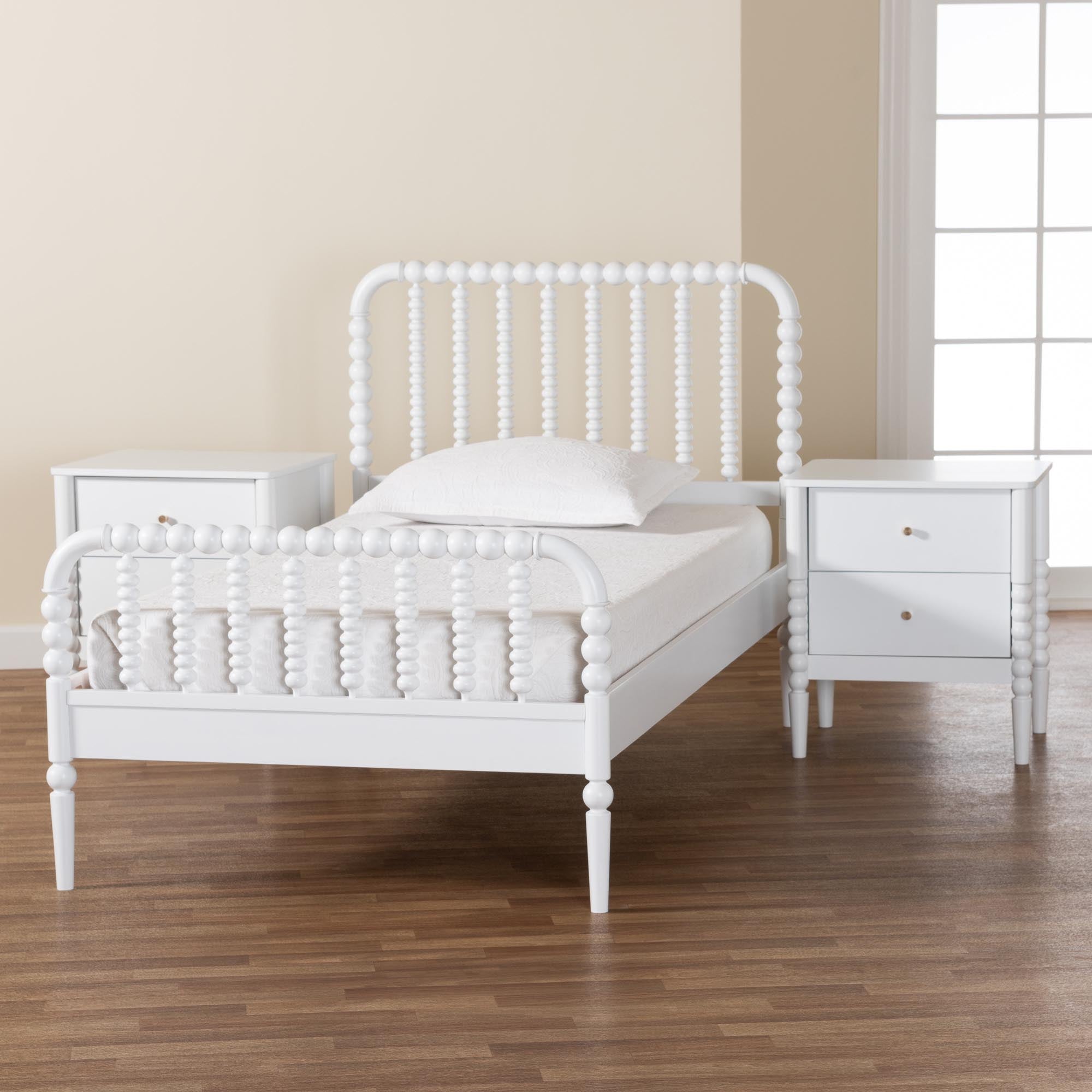 Lucera Mid-Century 3-Piece Bobbin Bedroom Set