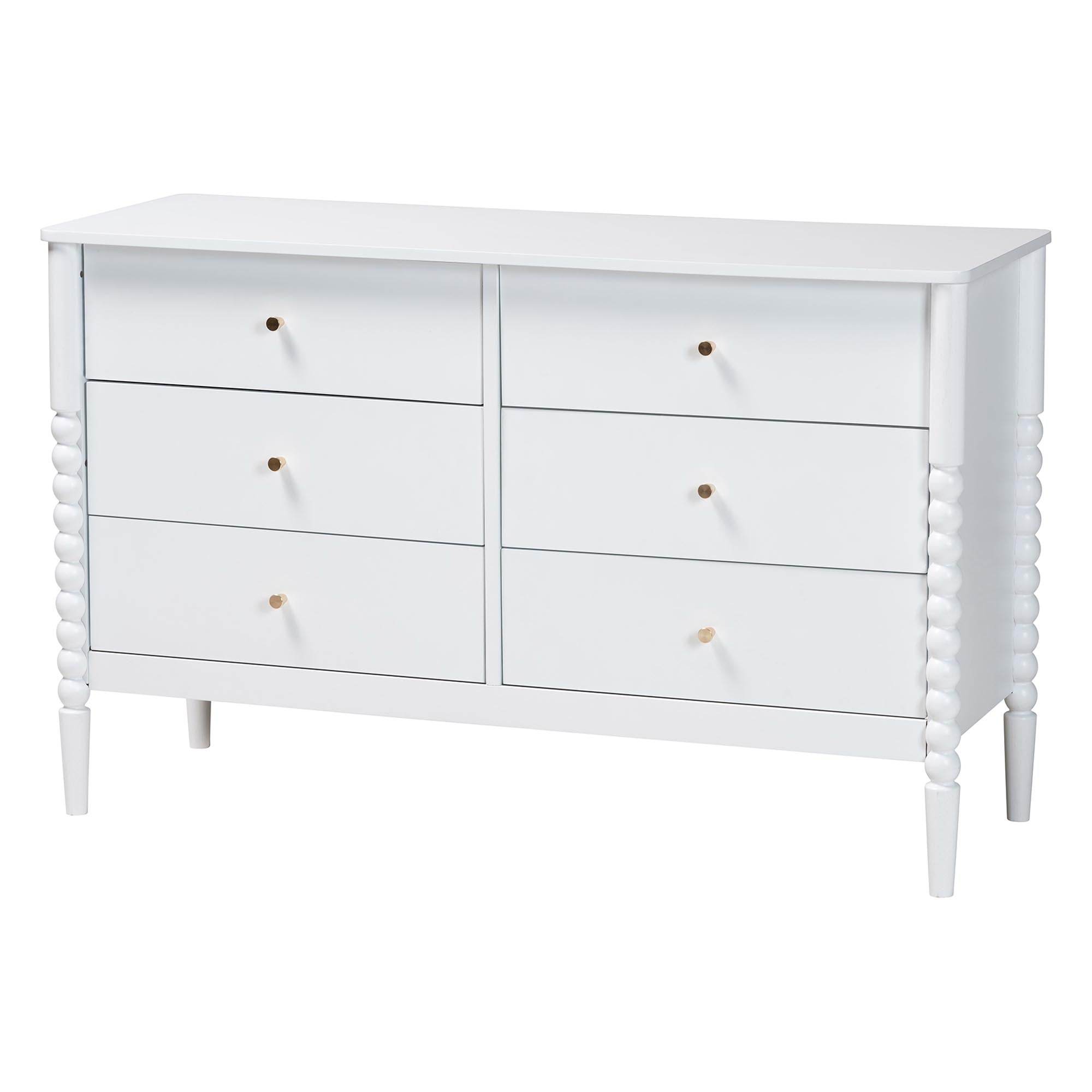 Lucera Mid-Century 4-Piece Bobbin Bedroom Set