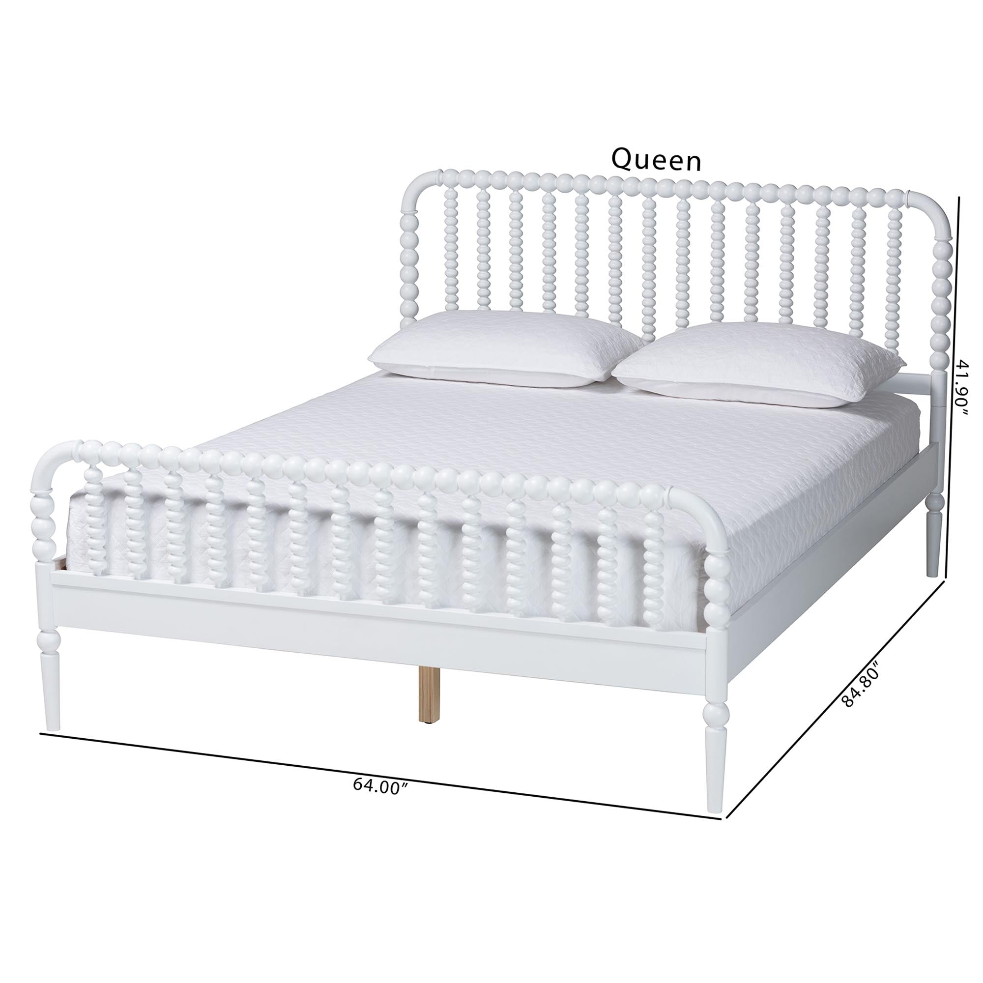 Lucera Mid-Century Bobbin Bed