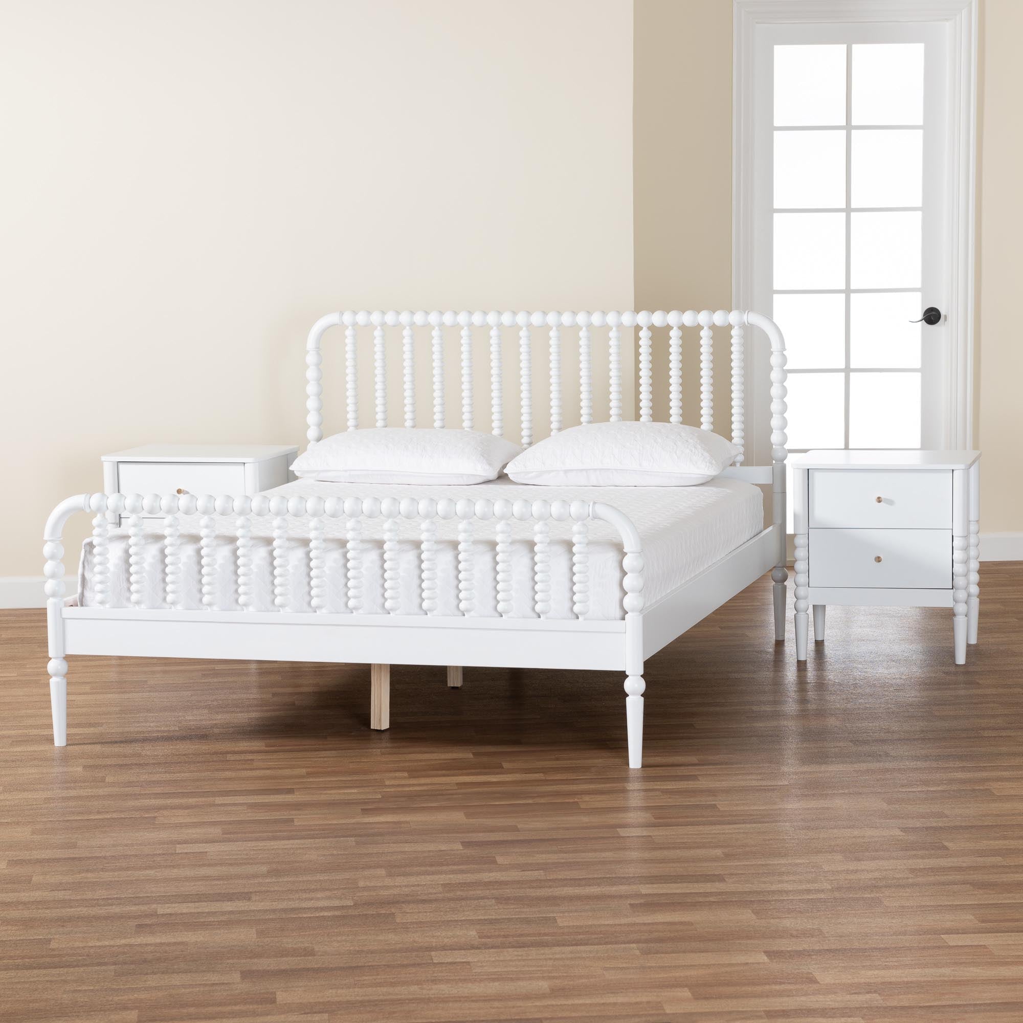 Lucera Mid-Century 3-Piece Bobbin Bedroom Set