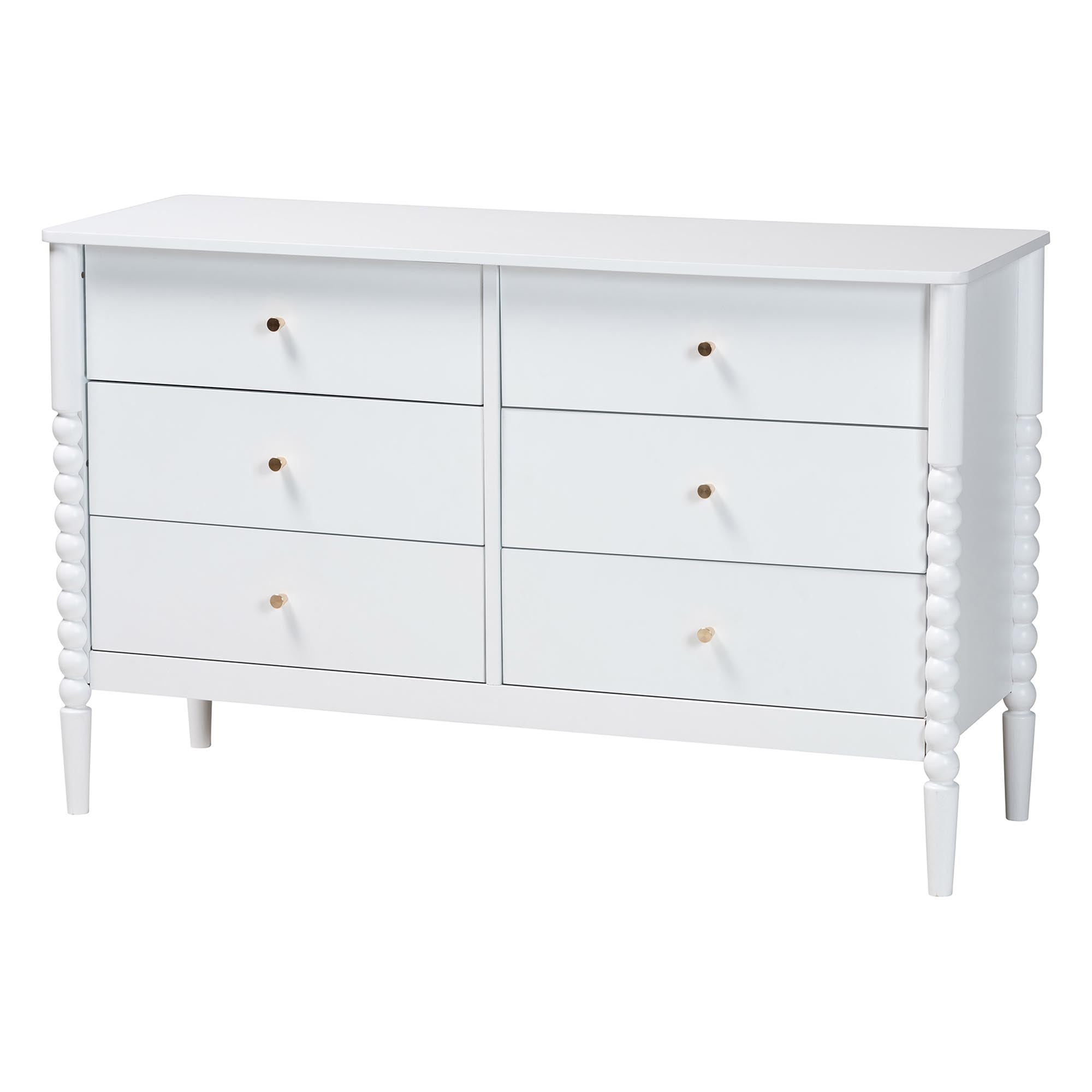 Lucera Mid-Century 4-Piece Bobbin Bedroom Set