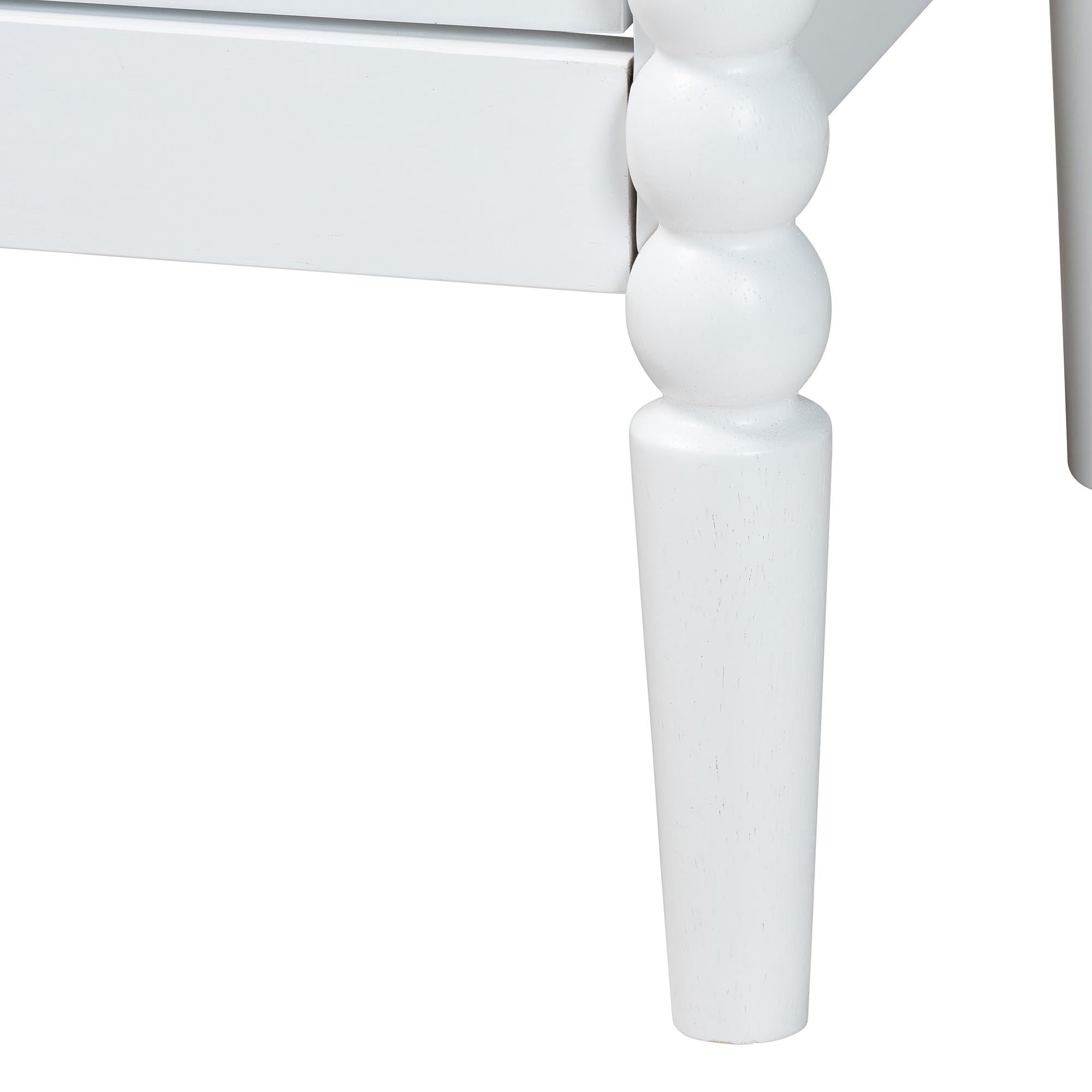 Lucera Mid-Century 4-Piece Bobbin Bedroom Set