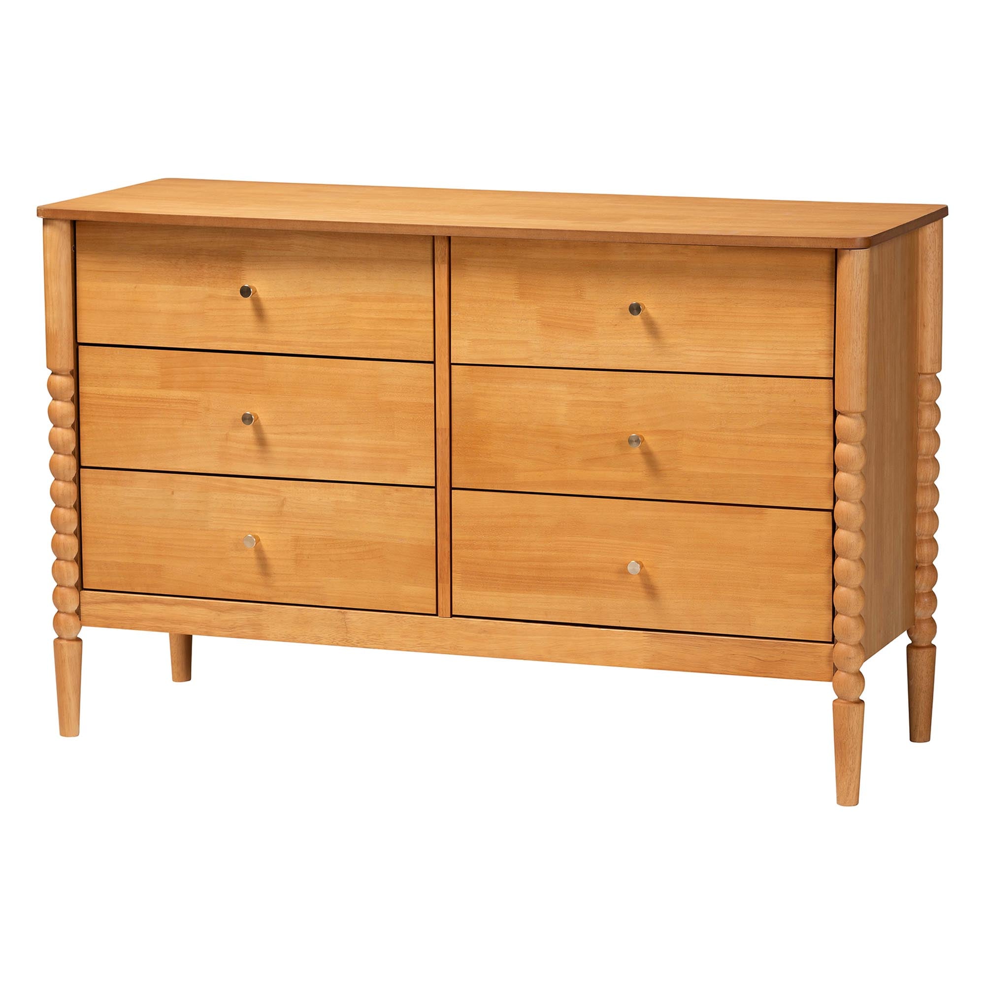 Lucera Mid-Century 4-Piece Bobbin Bedroom Set