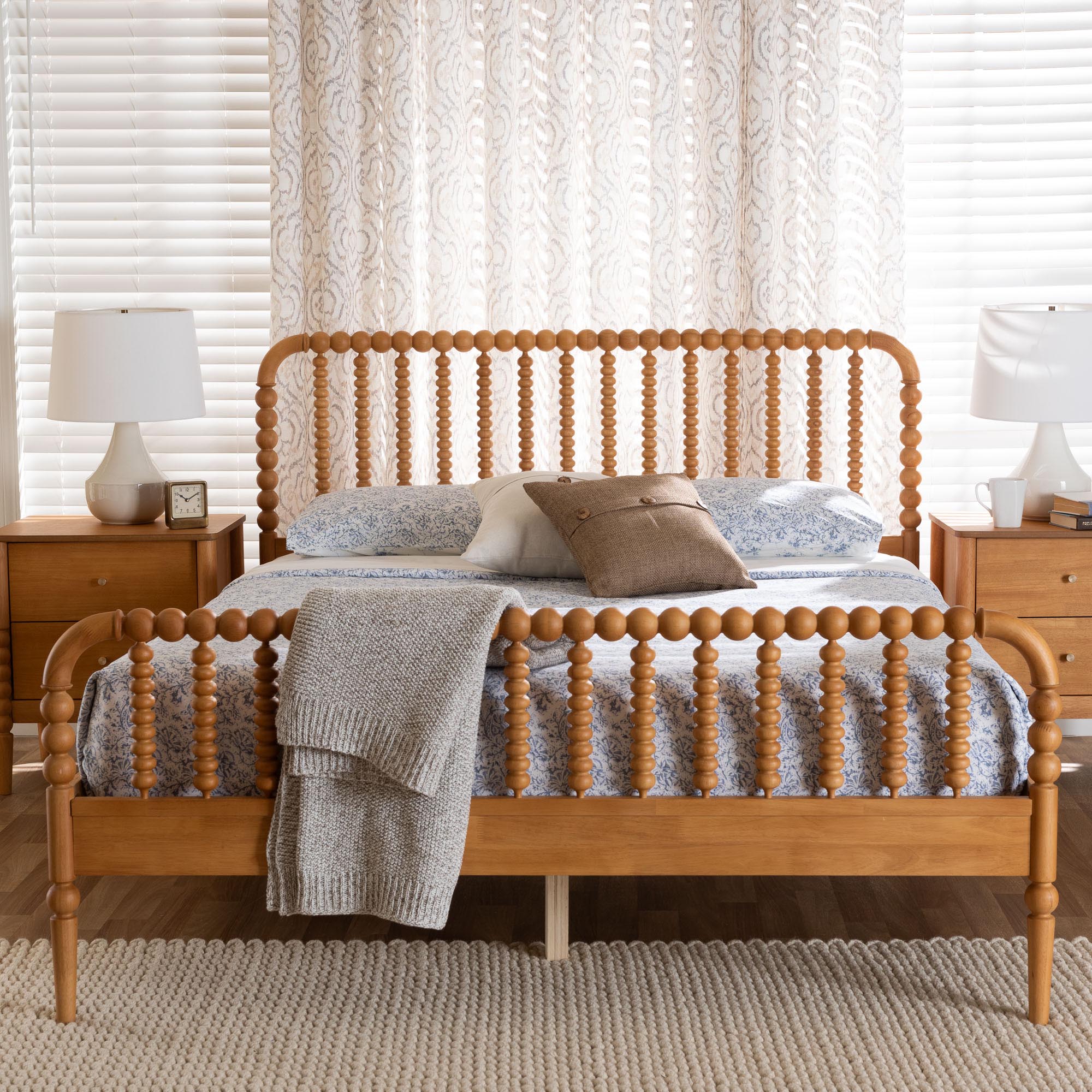 Lucera Mid-Century Bobbin Bed