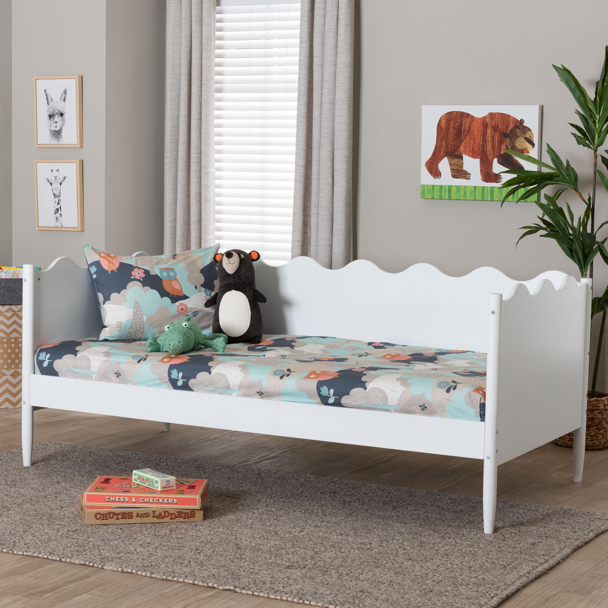 Malaya Modern Wood Daybed