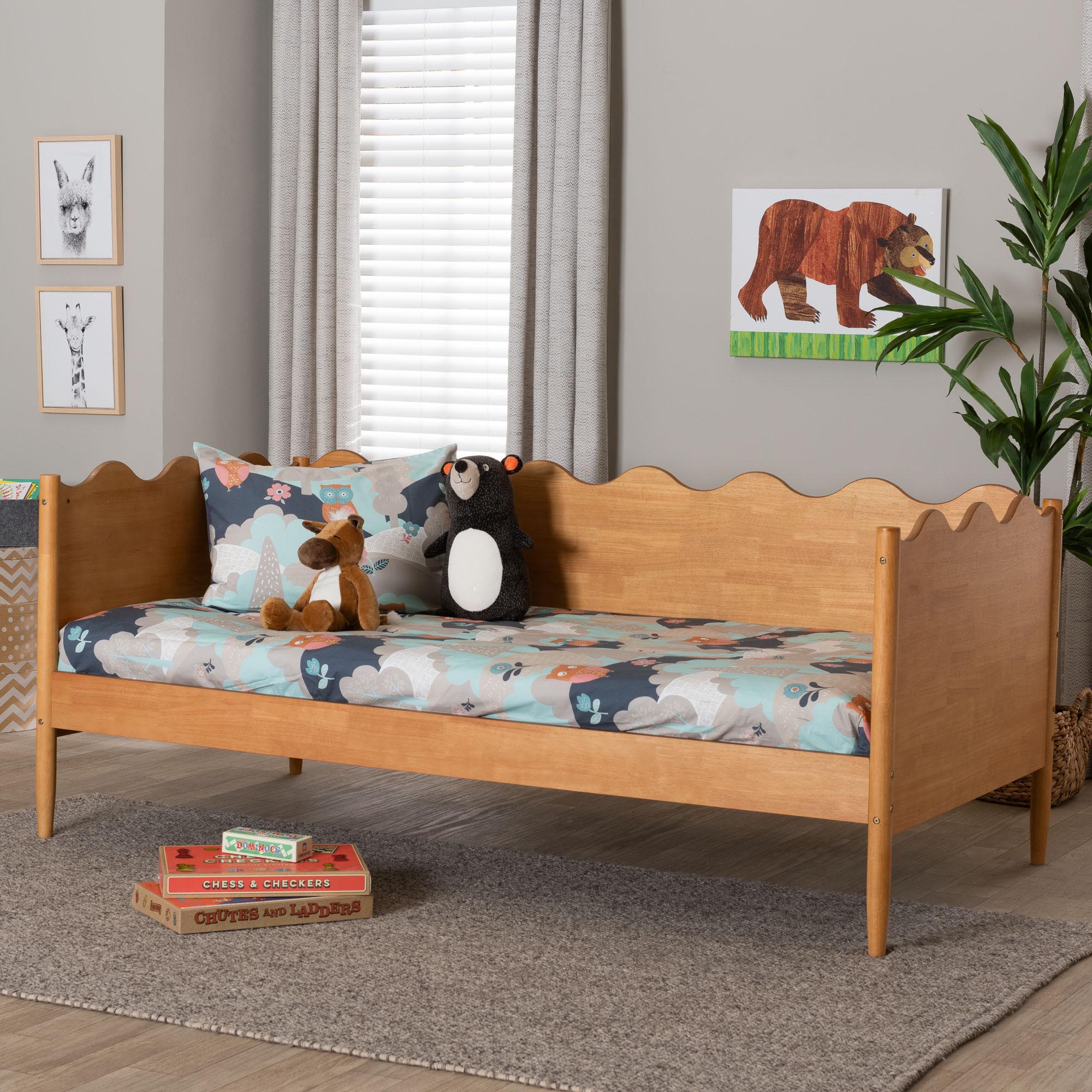 Malaya Modern Wood Daybed